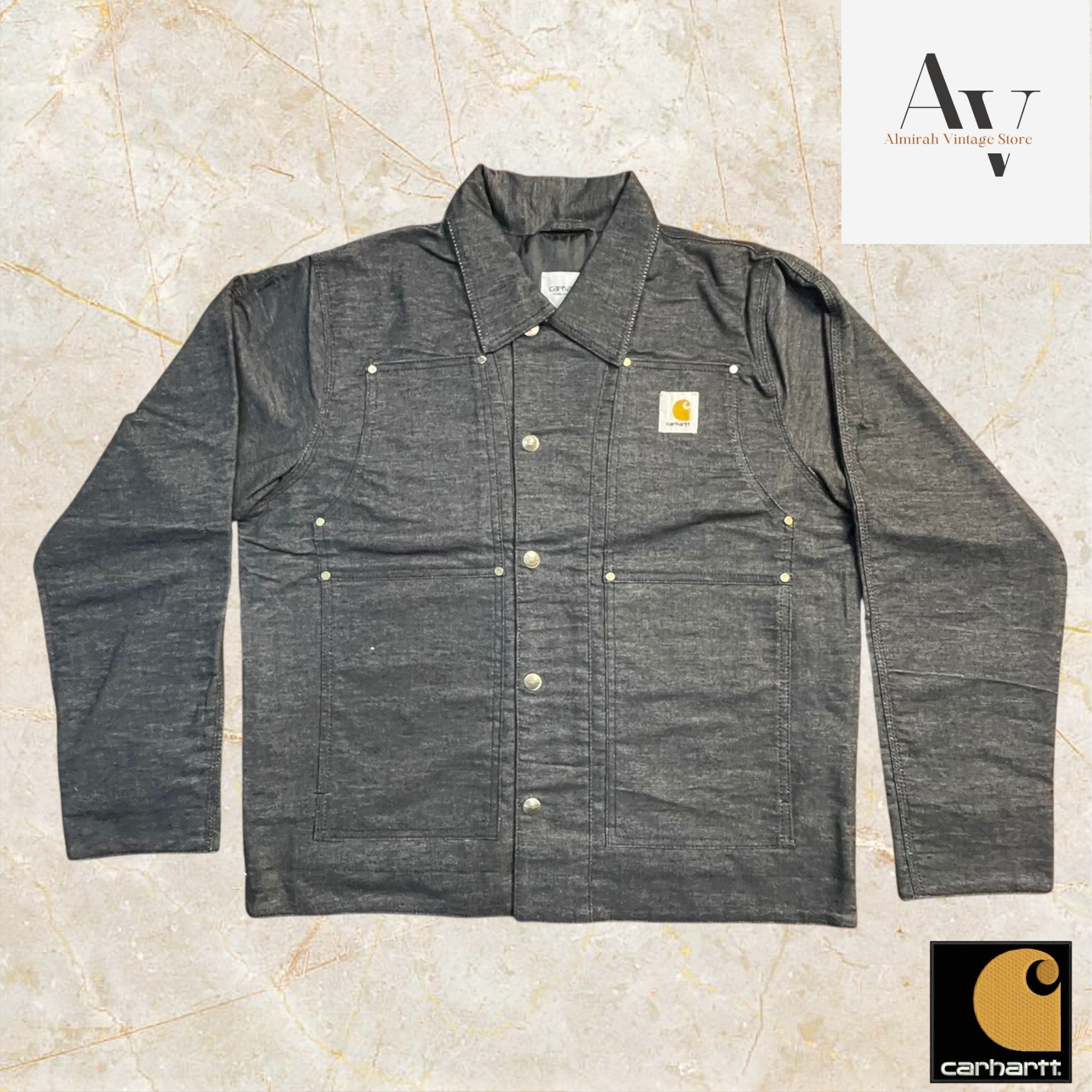 VESTES EN DENIM STYLE REWORK CARHARTT