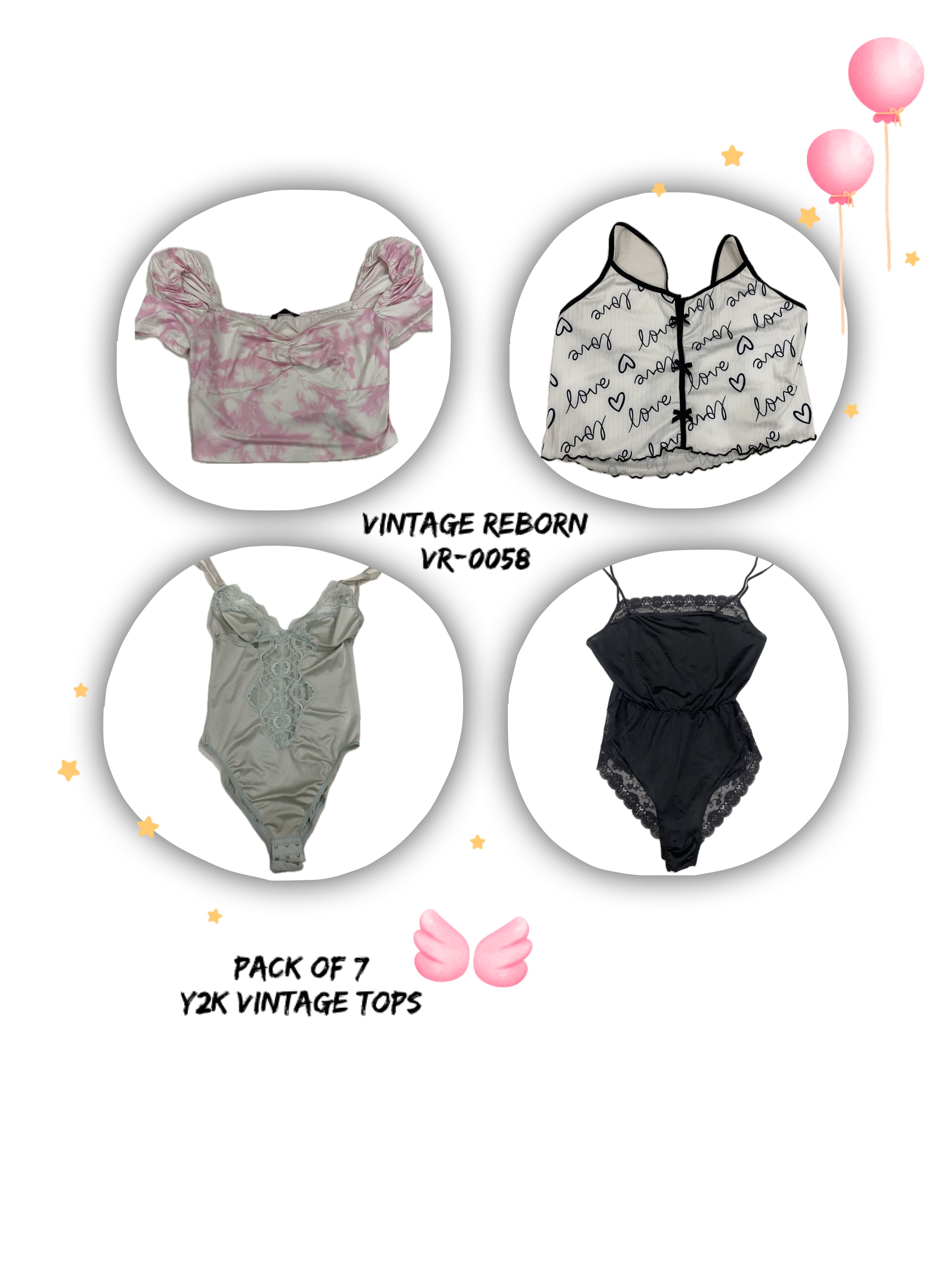 VR-0058 : Hauts et bodys Y2K Oniriques - Collection Esthétique