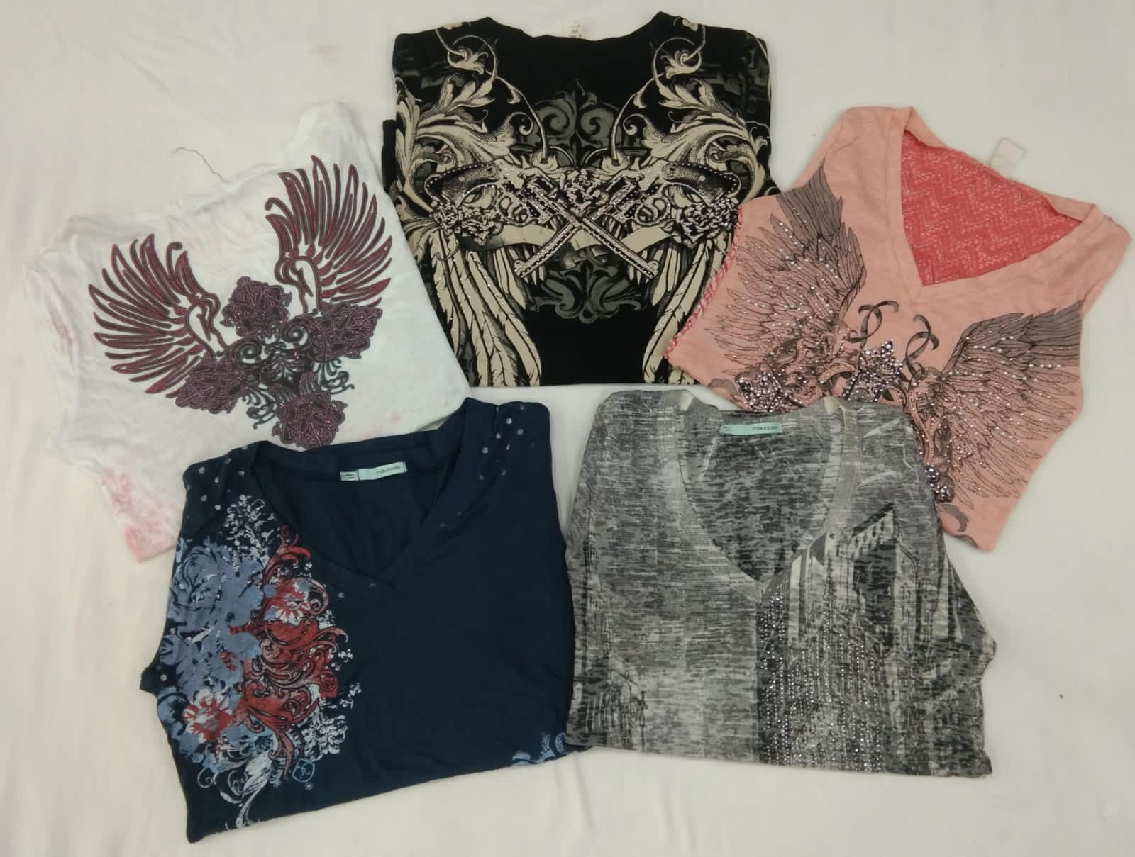 IQ0334 Y2K Throwback Baby Tees - 15 peças