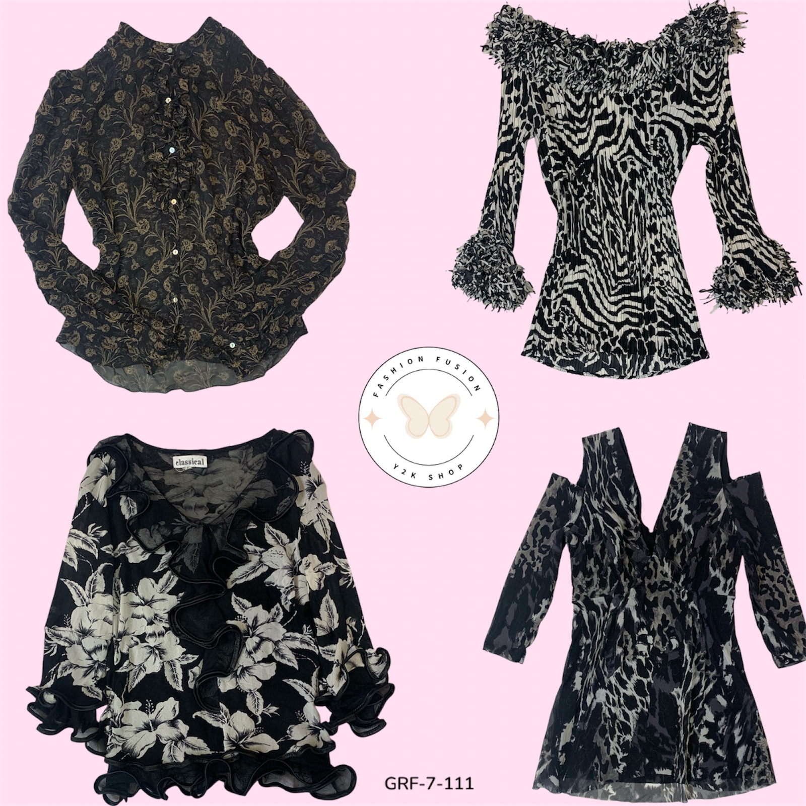 Y2K Garden Muse Blouse | Soft Floral Print (GRF-7-111)