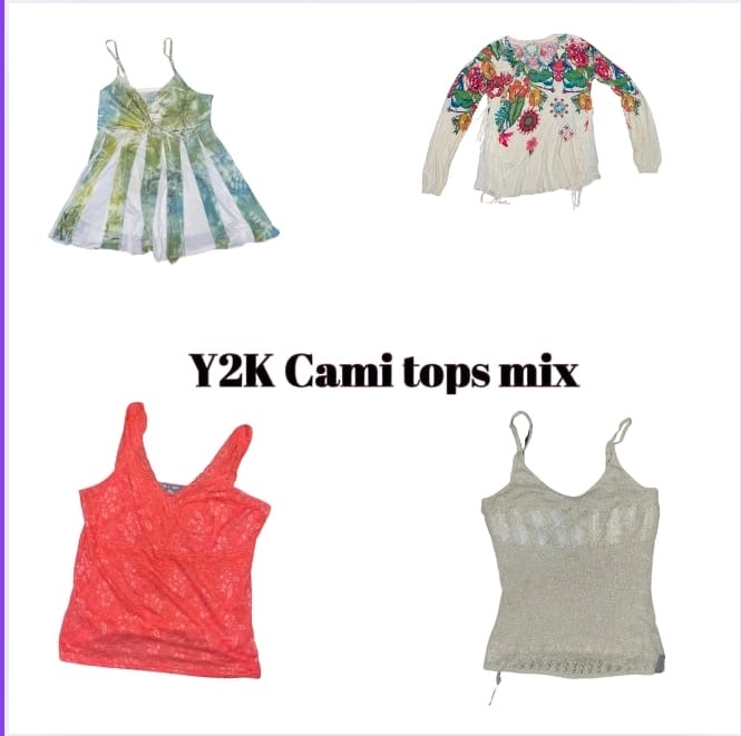 Y2K Italian Summer Cute Cami Tops Mix (10)