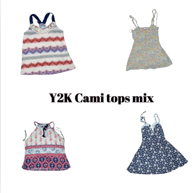 Y2K Italian Summer Cute Cami Tops Mix (13)
