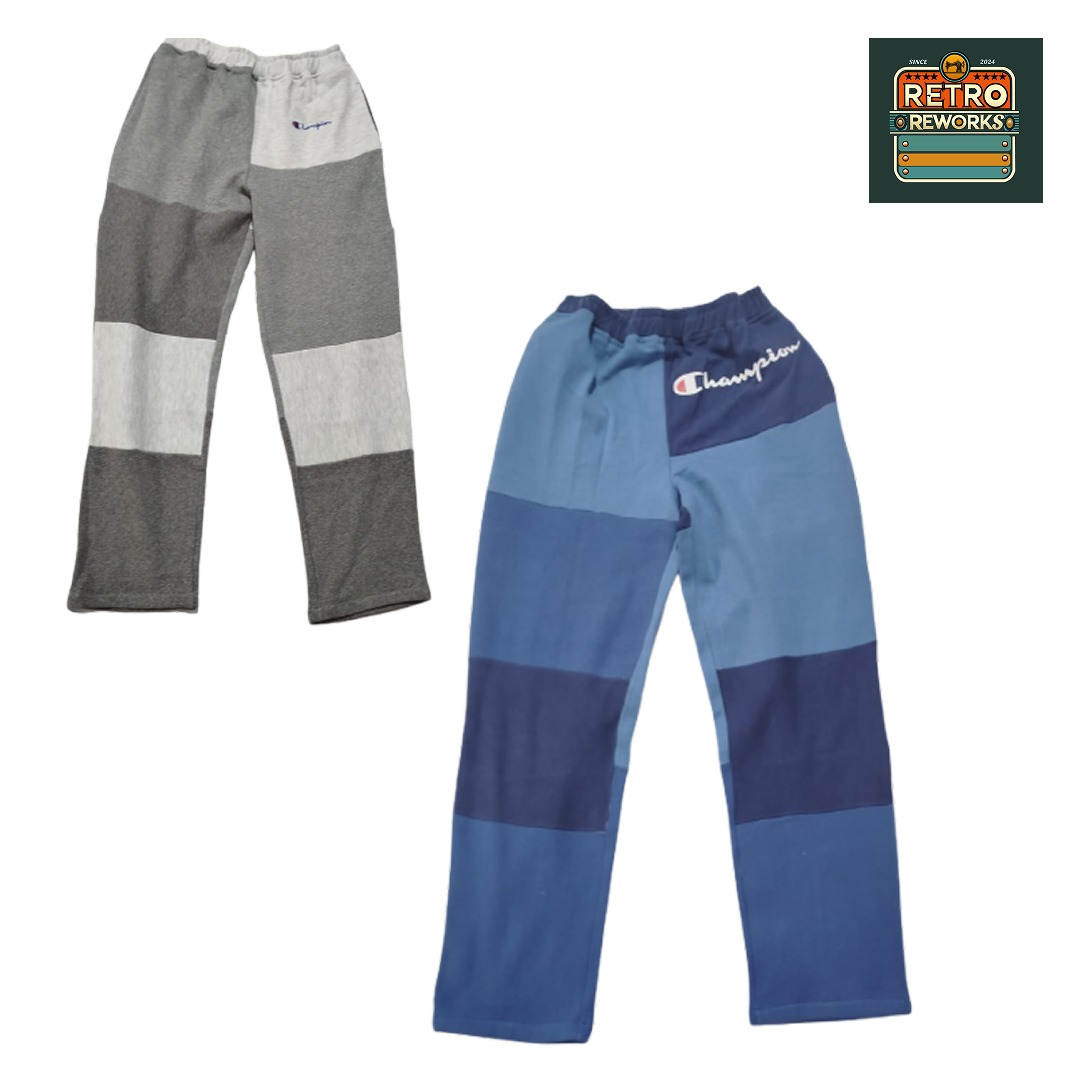 SS25 Upcycled Fleece Marken Patchwork-Hose