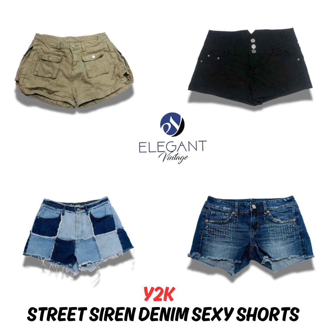 Y2K Street Siren Denim Sexy Shorts - EV0727