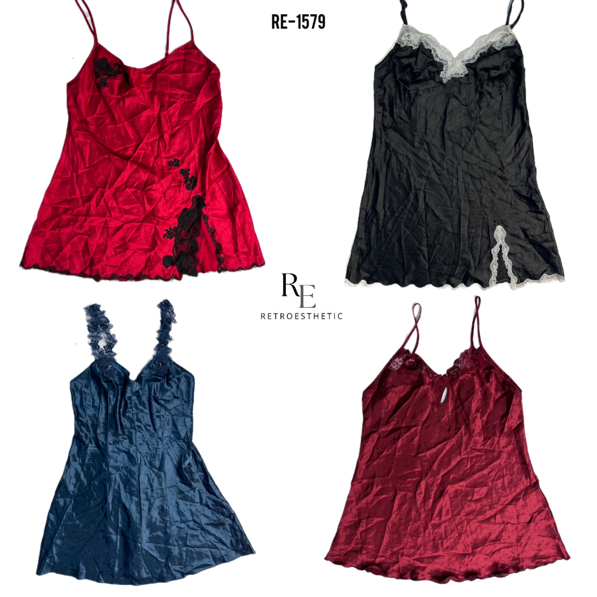 Y2K Soft Silk Slips (RE-1579)