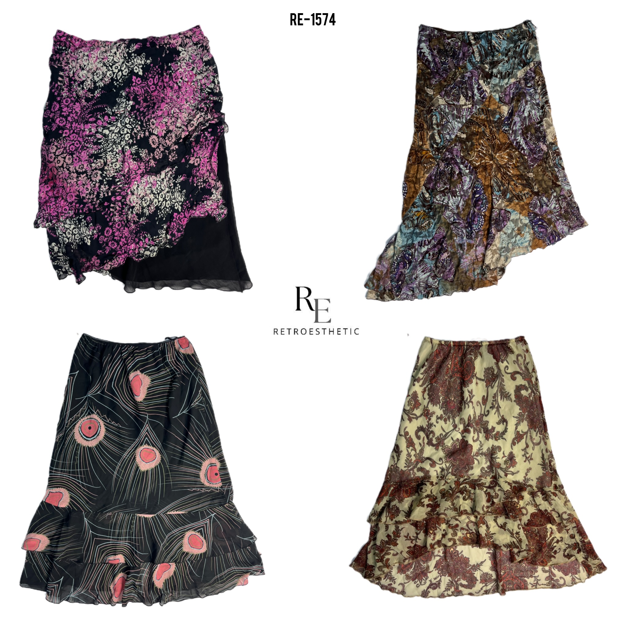 Y2K Cutesy Grunge Poly Skirs (RE-1574)