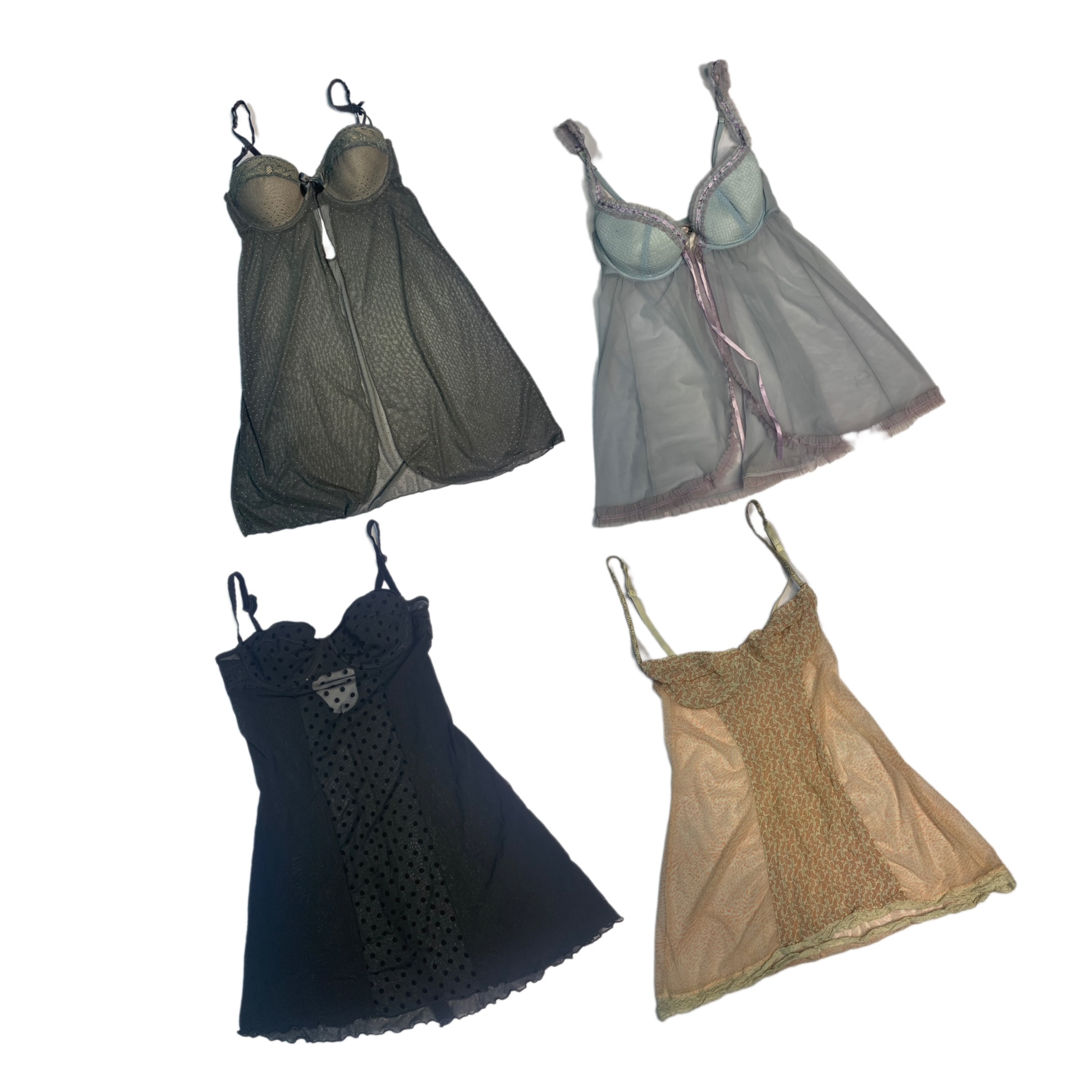 Y2k Mesh Lingerie Tops