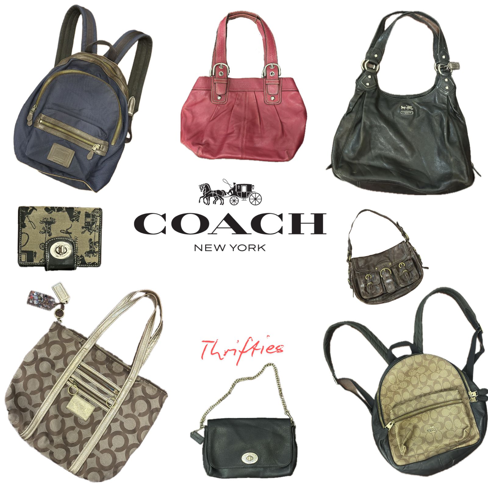 Coach handbags and wallets