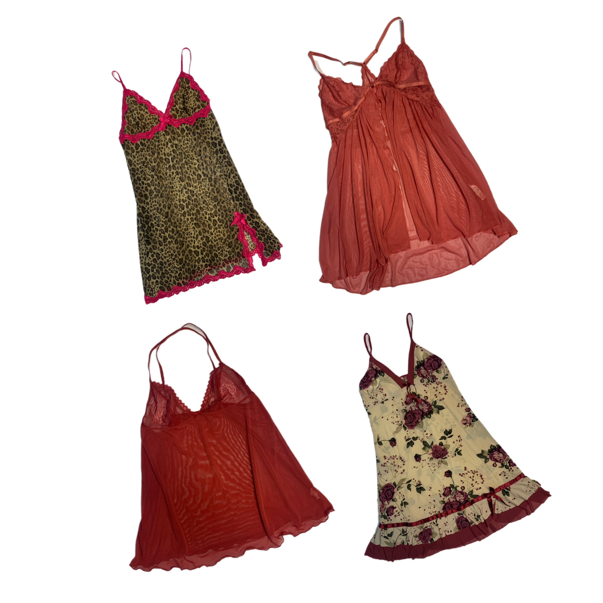 Mix de tops en mesh romantique Y2K