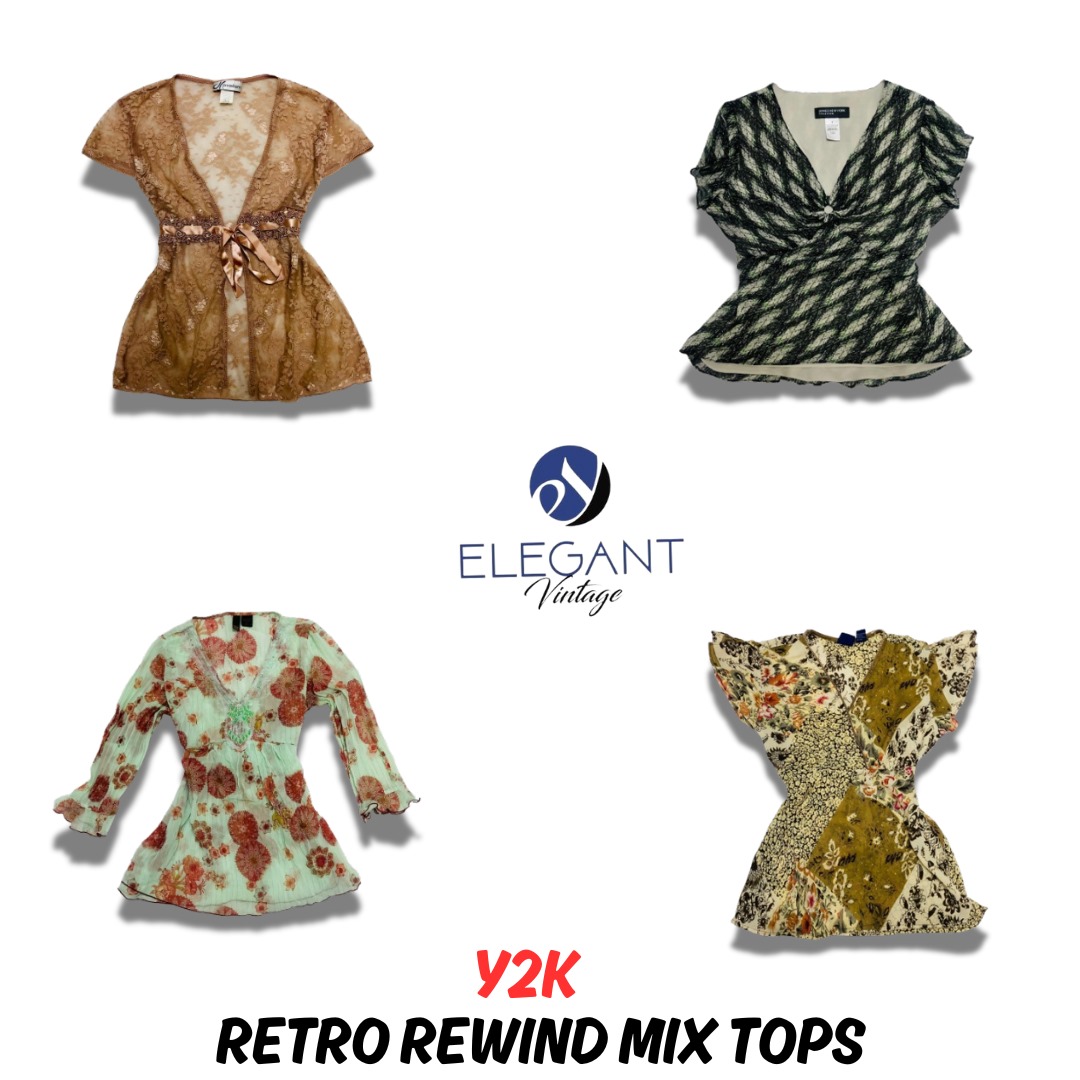 Y2K Retro Wind Mix Tops - EV0747