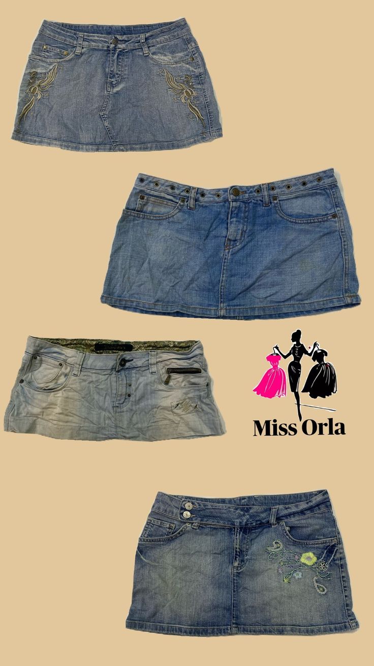 Jupe mini et jupe micro en denim