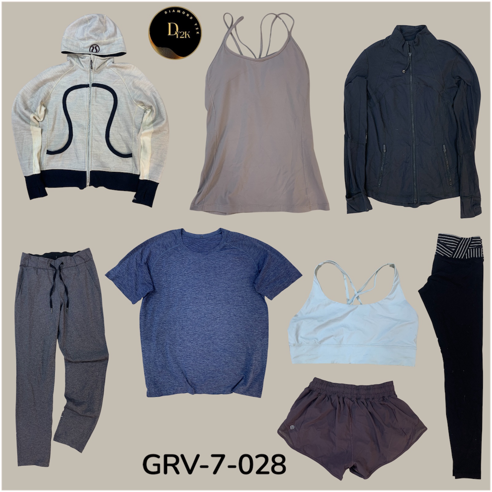 Bundle di Abbigliamento Attivo Lululemon – Mix Selezionato di Top, Bottom e Elementi Essenziali Premium Y2K (GRV-7-028)