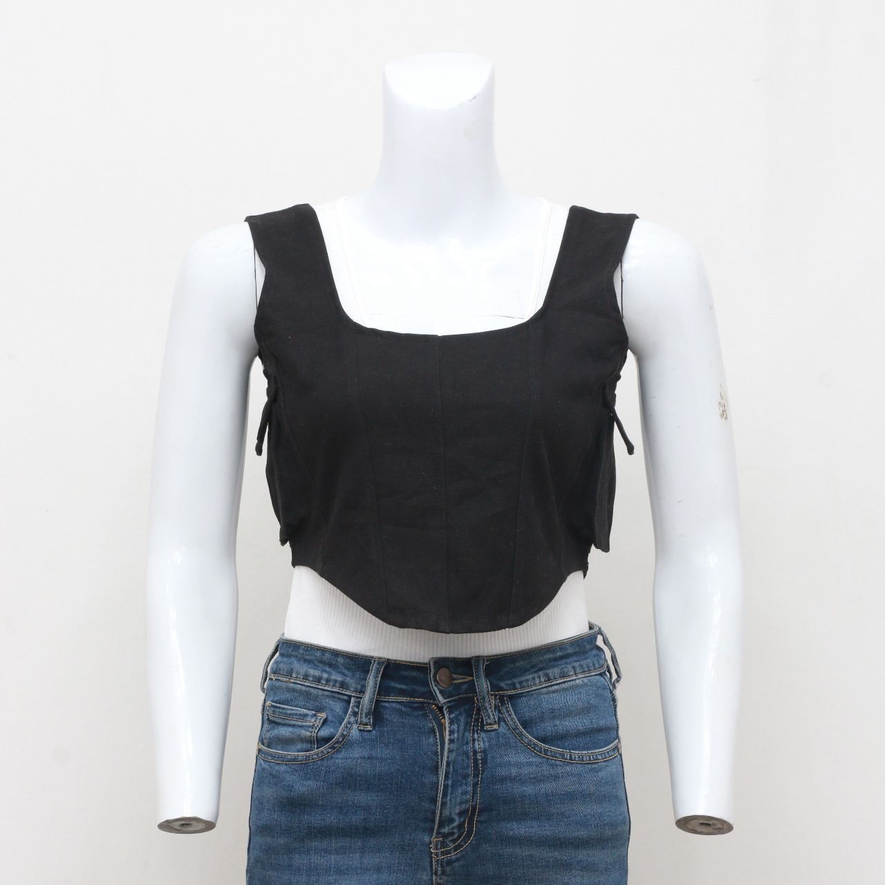 CR345 Stile Rielaborato Top Corto Femminile Streetwear
