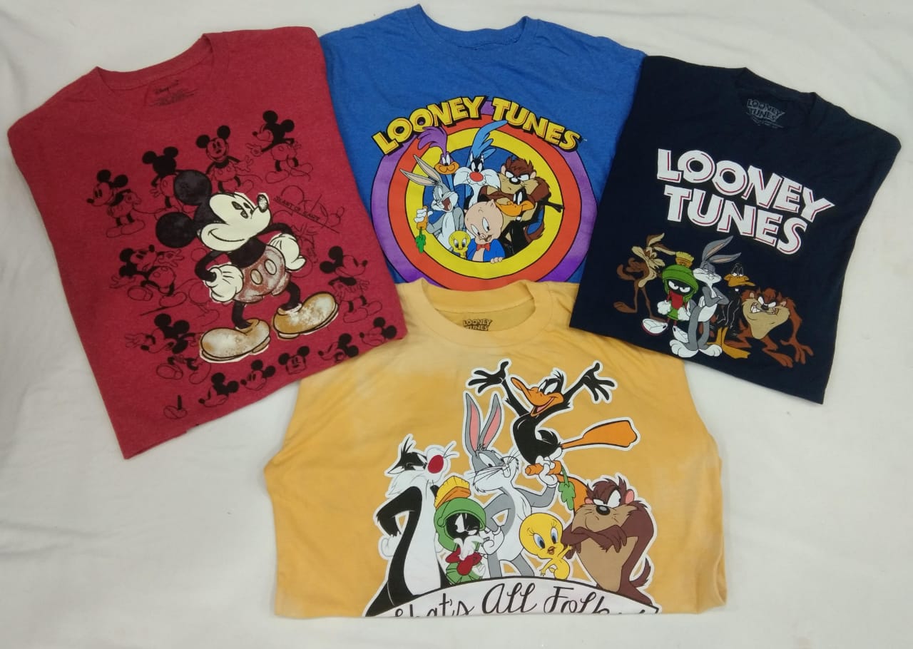 CR4589 T-shirt grafiche vintage unisex con cartoni animati