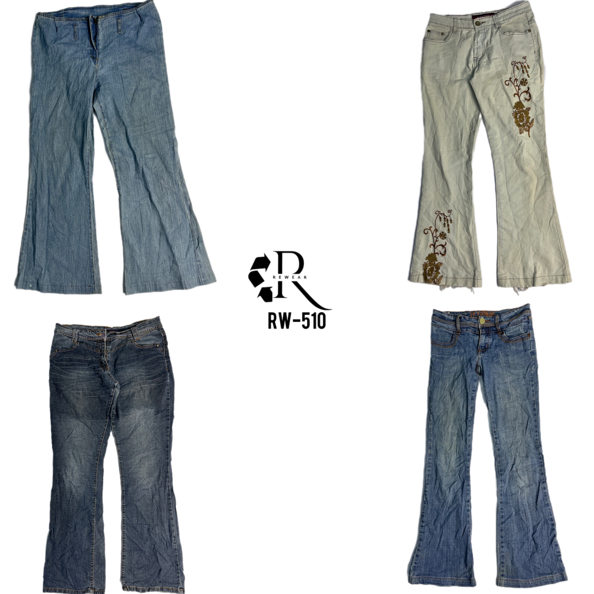 Y2K Britney Era Unique Denim Jeans(Rw-510)