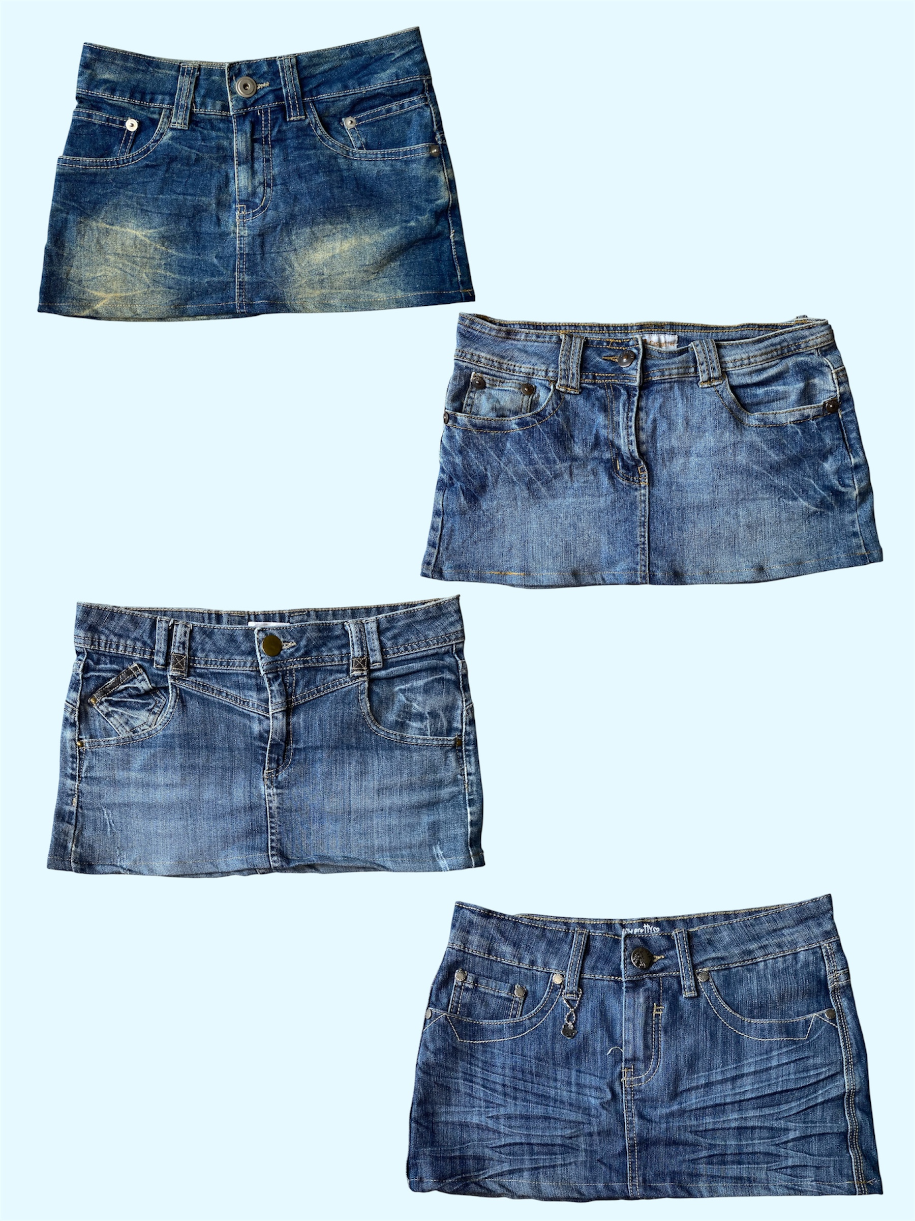 Gonna Mini Pocket Retro Stitch – Gonna Mini Y2K (TS-637)