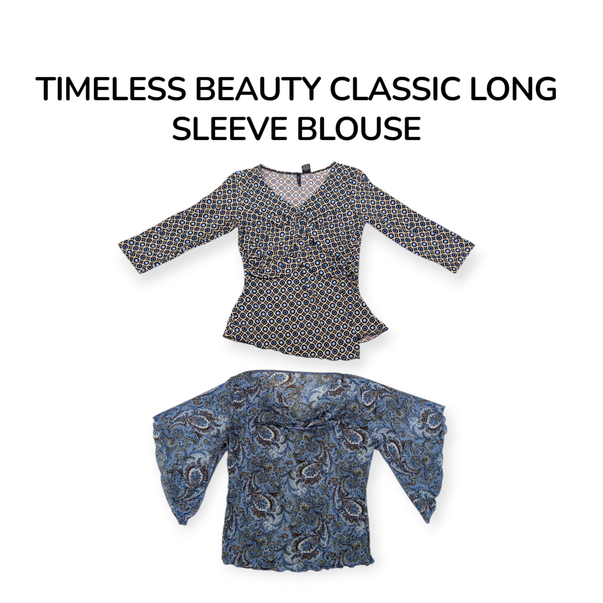 BLUSA CLÁSSICA DE MANGA LONGA BELEZA SEM TEMPO