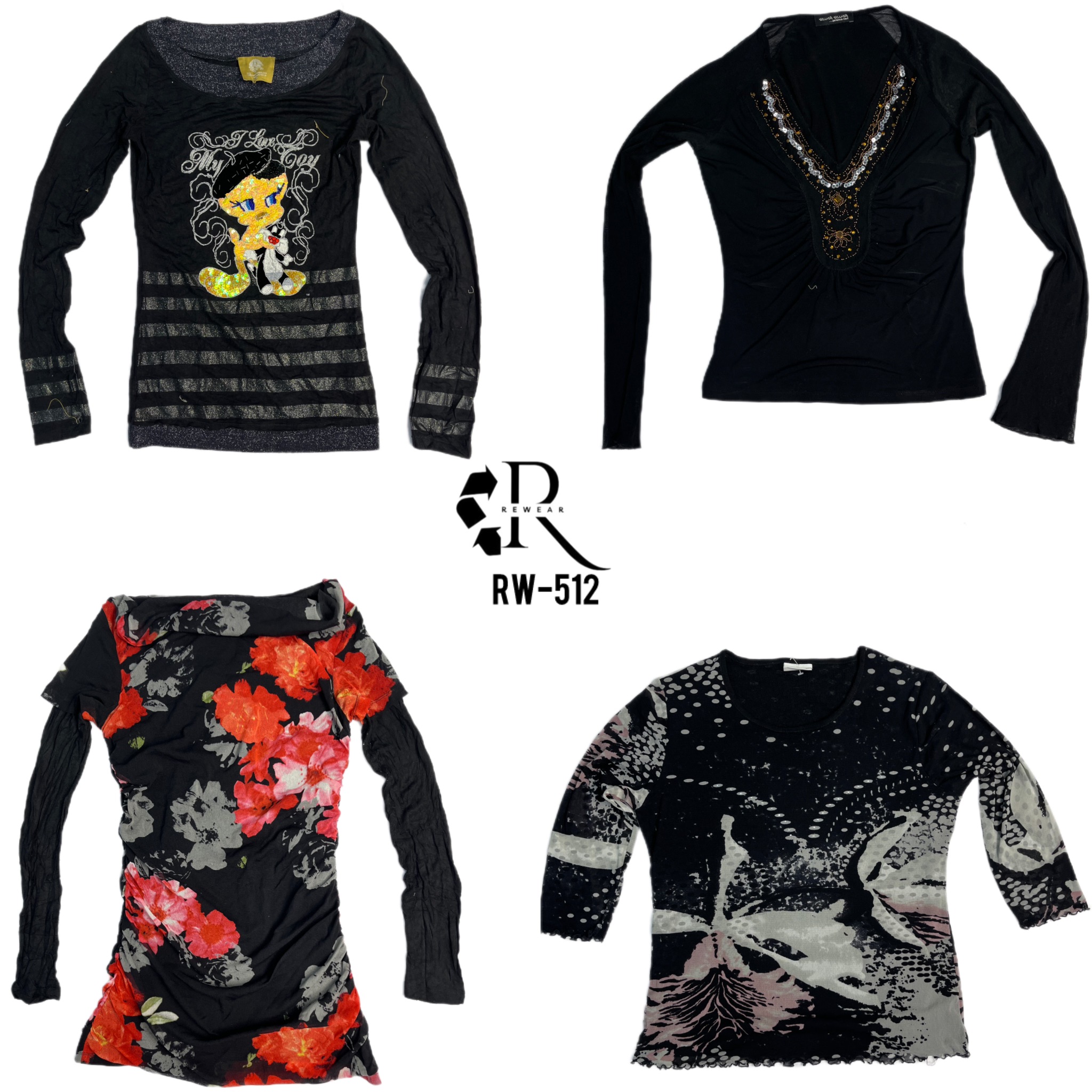 Y2K Soft Girl Full Sleeve Tops (RW-512)