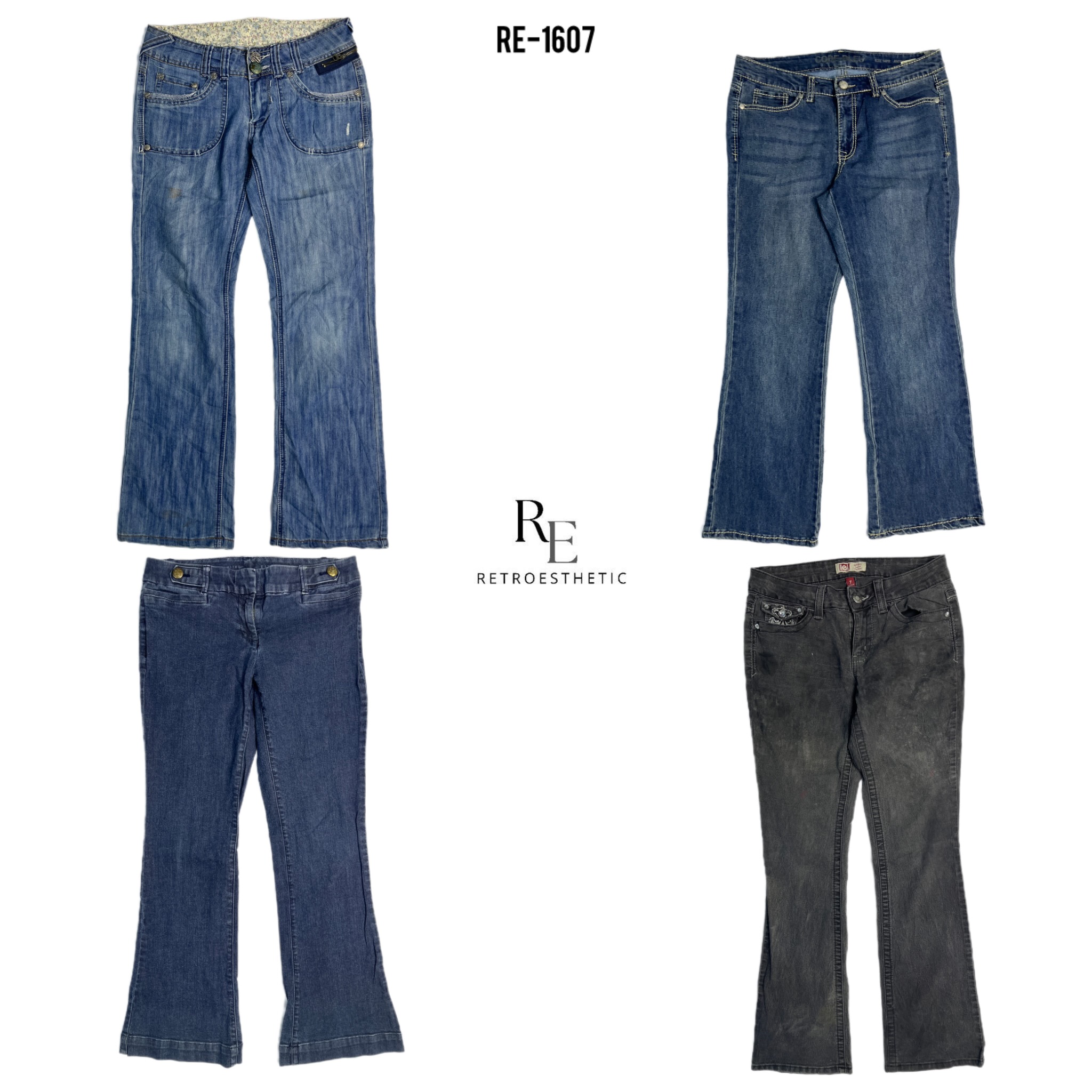 Y2K IT Girl Jeans in Denim (RE-1607)