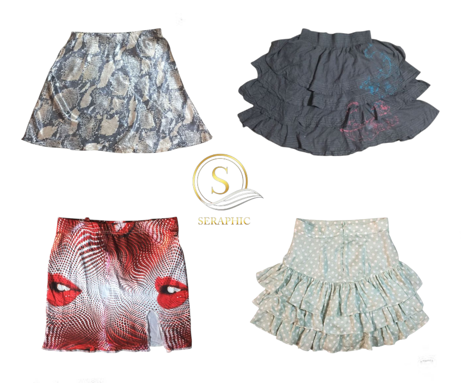 Y2K Long and Short Mixed Skirt