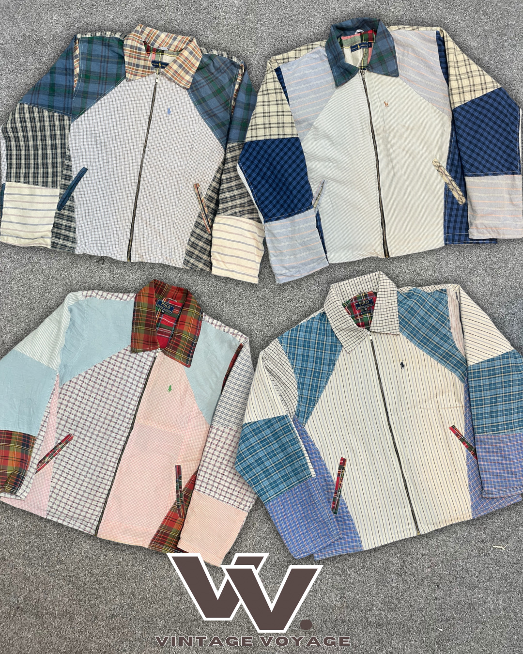 Ralph Lauren Upcycled Harrington jackets #11825