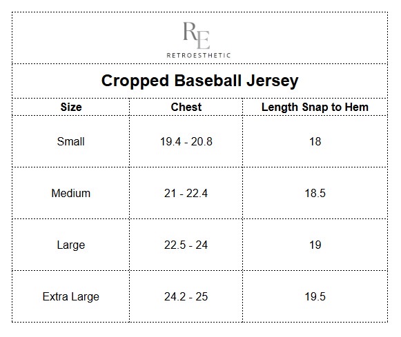 Aufgearbeitete Baseball-Cropped Jerseys (RERP)
