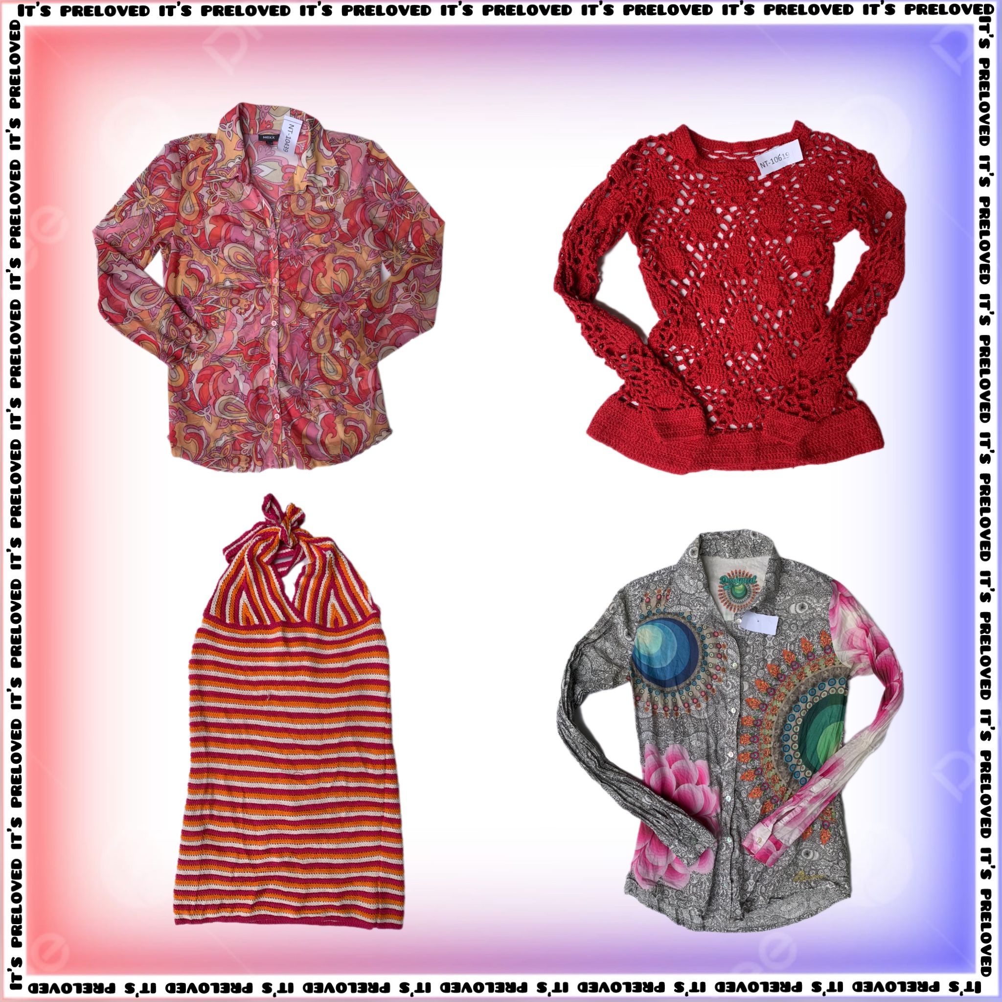 Verão e a coleção de vida fácil: blusas, vestidos, camisetas (SS-1080)