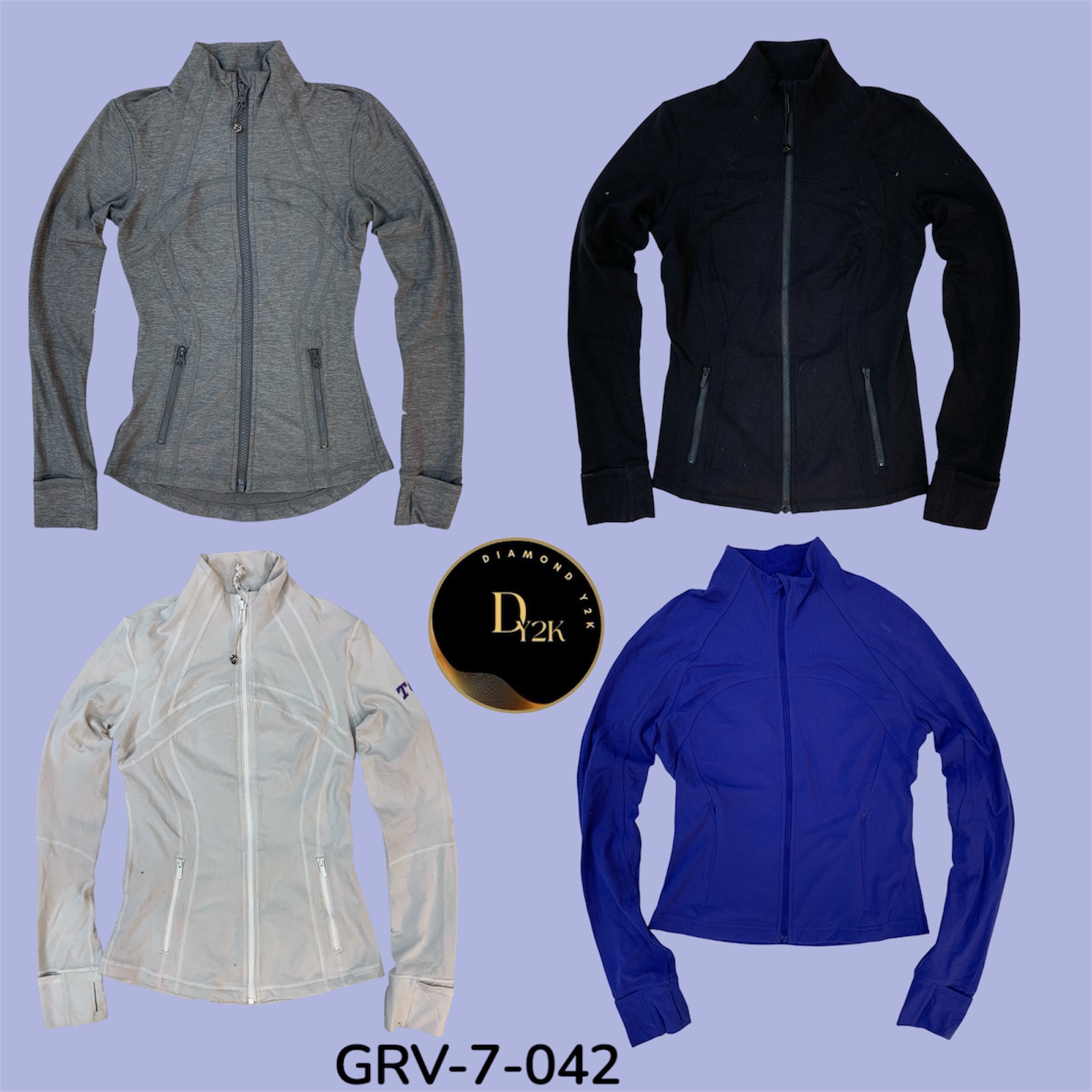 Lululemon Zip Jacket – Minimalist Y2K Style, Light and Versatile (GRV-7-042)