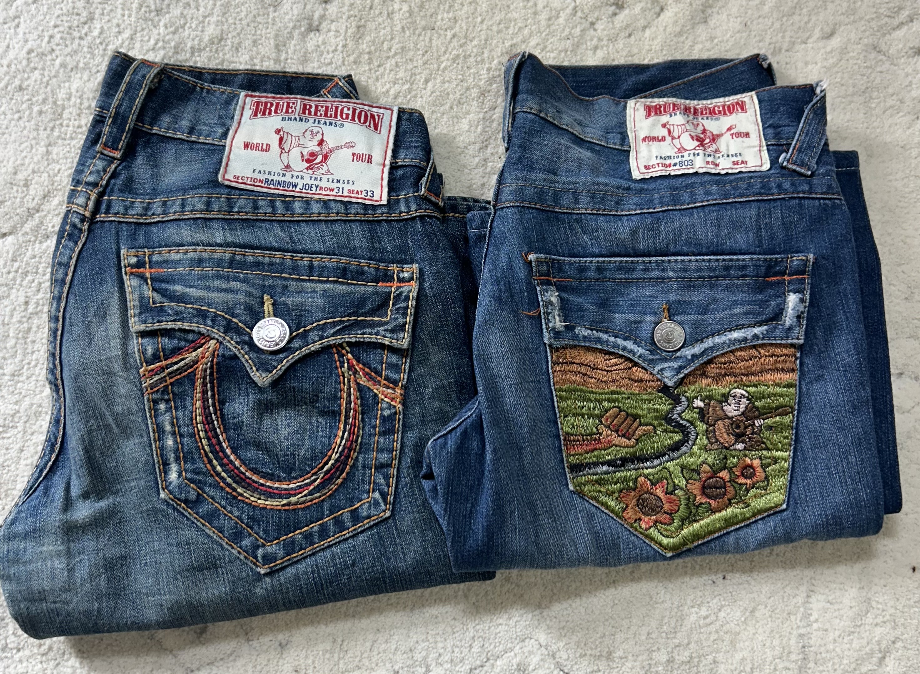 True Religion Flare Jeans | Vintage Wholesale Marketplace