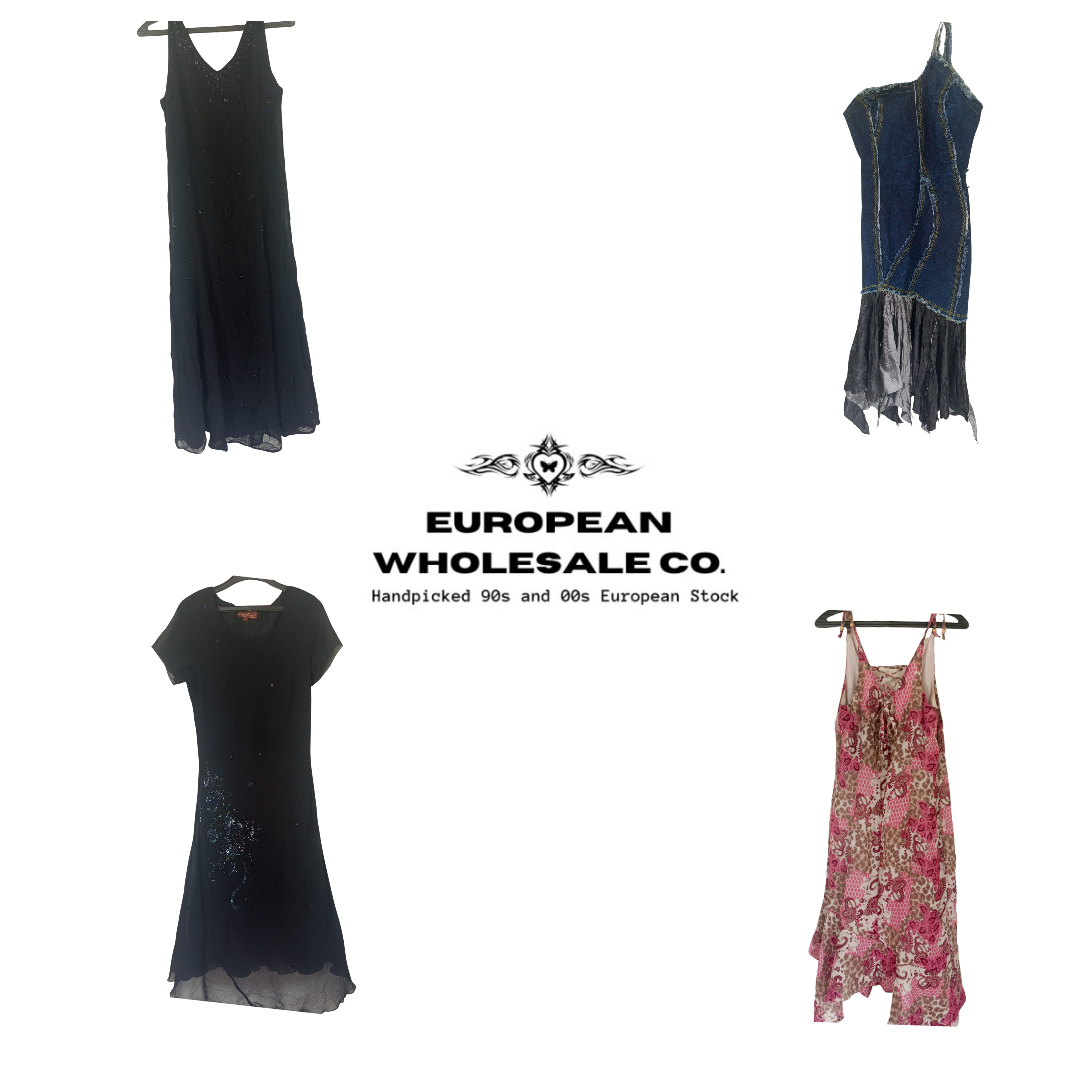 Y2K European Summer Midi Dresses(EWC454)