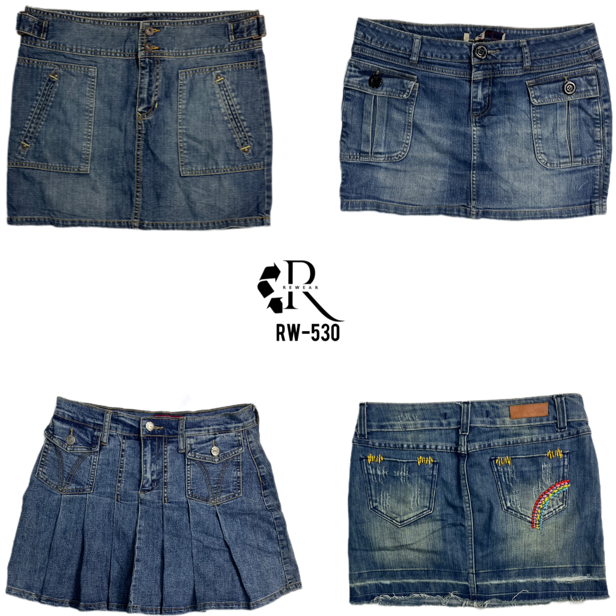 Y2K Denim Mini Skirts (RW-530)