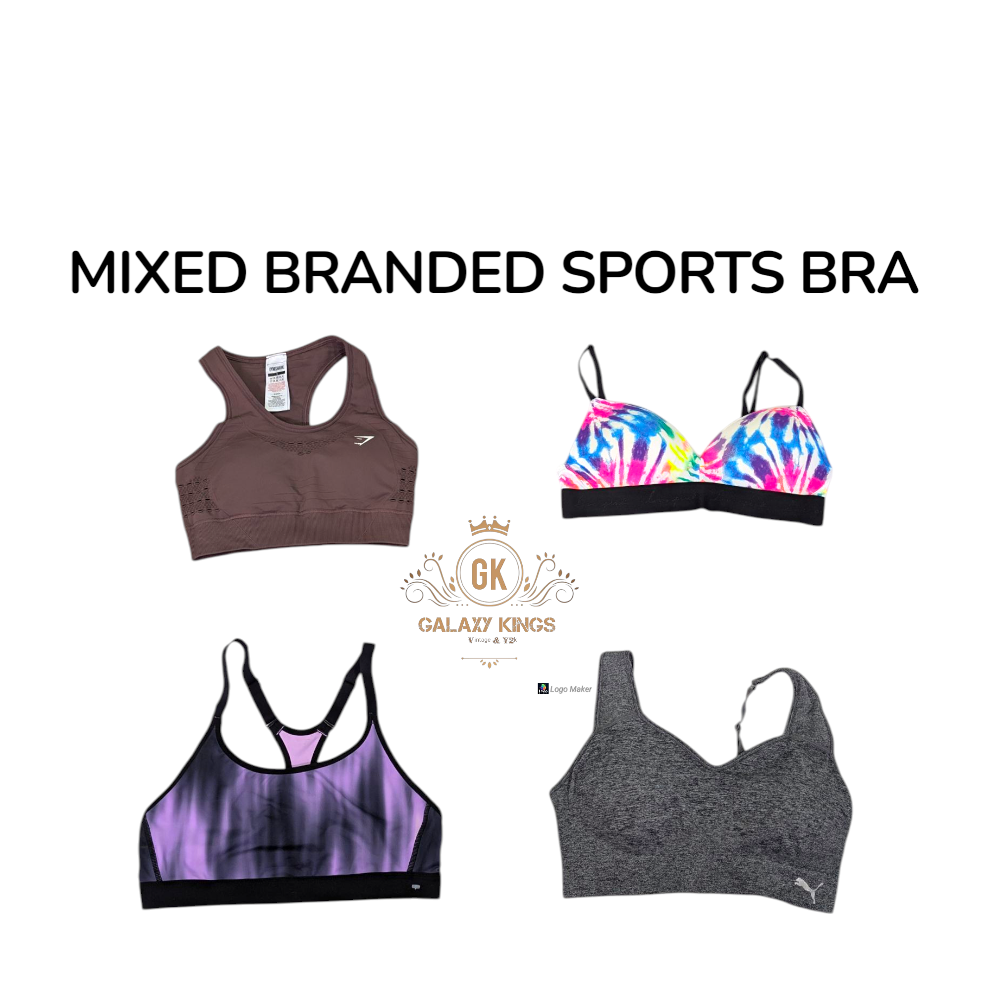 Mixed Branded Sports Bra
