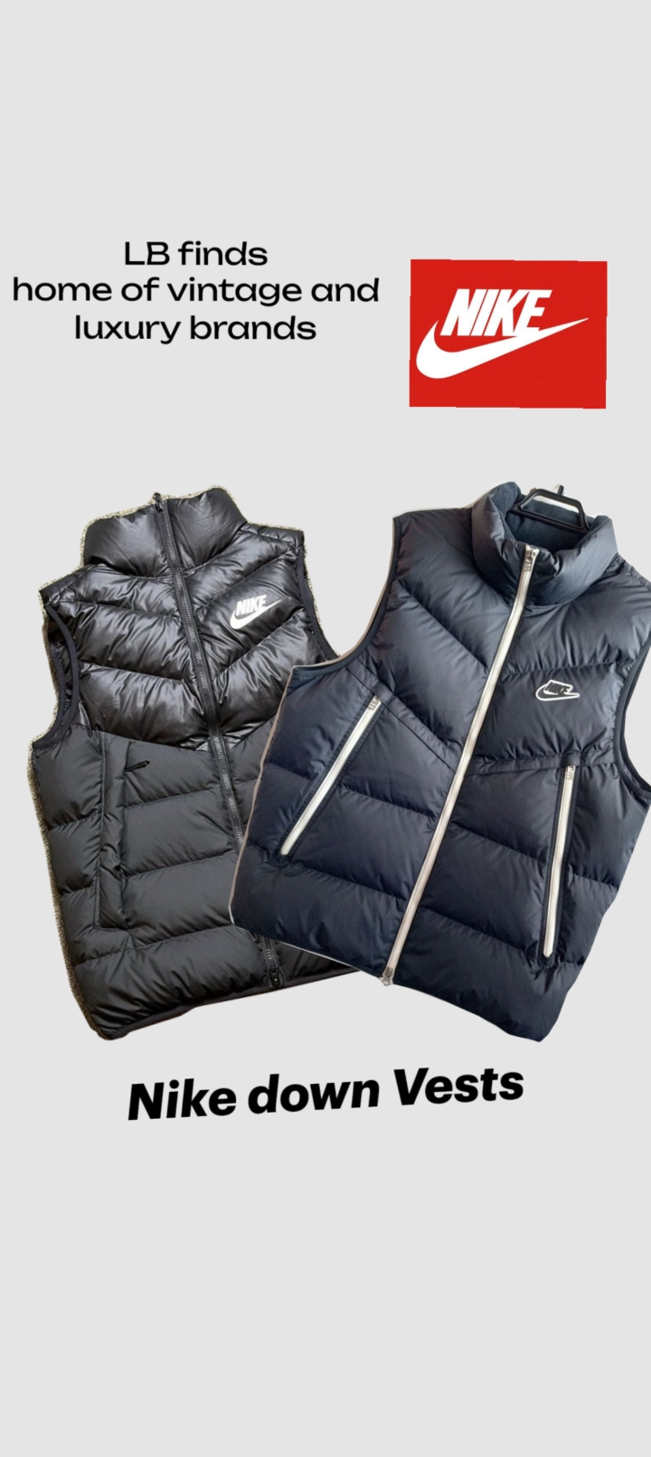 Nike puffer vests