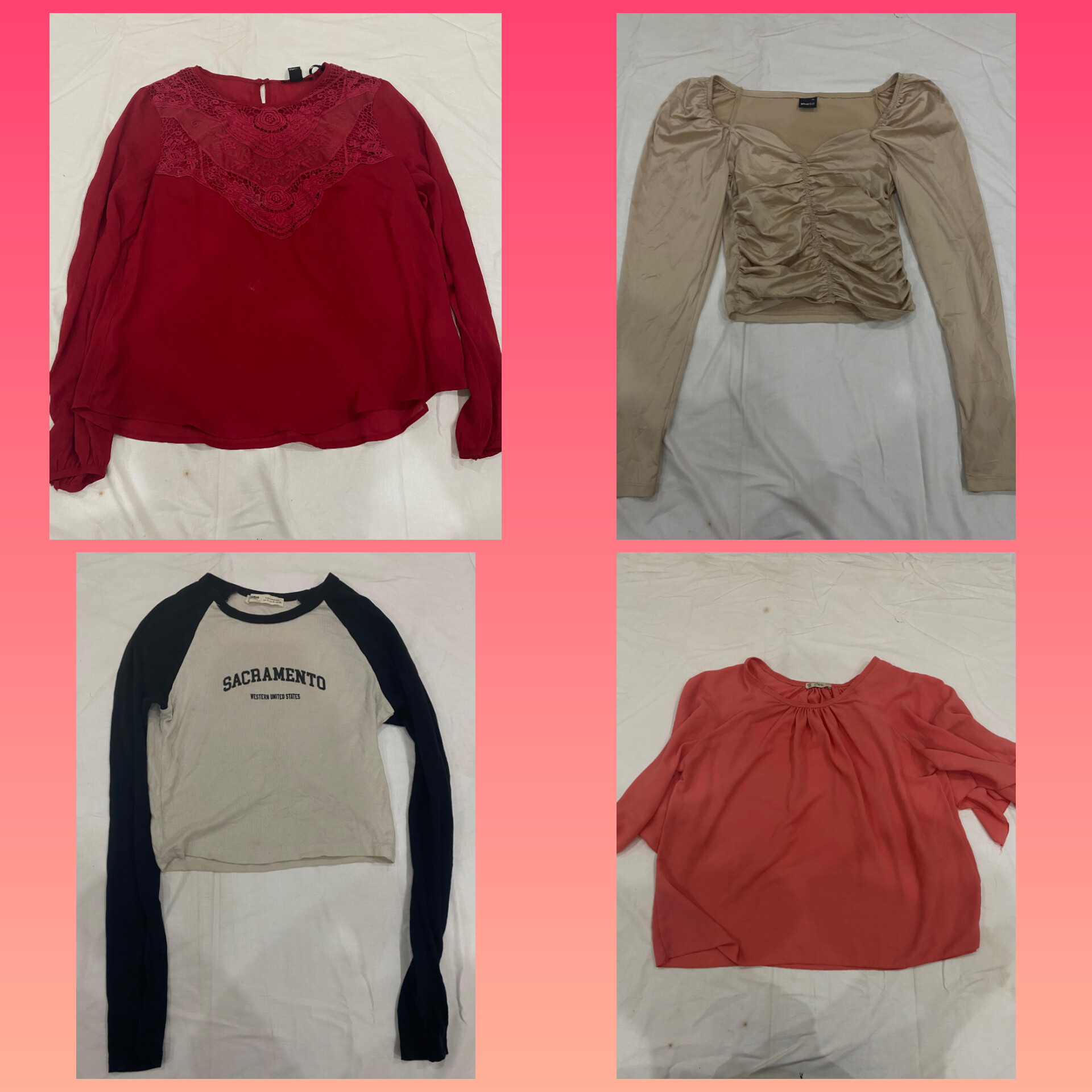 Y2k full sleeves mix Tops sv 21