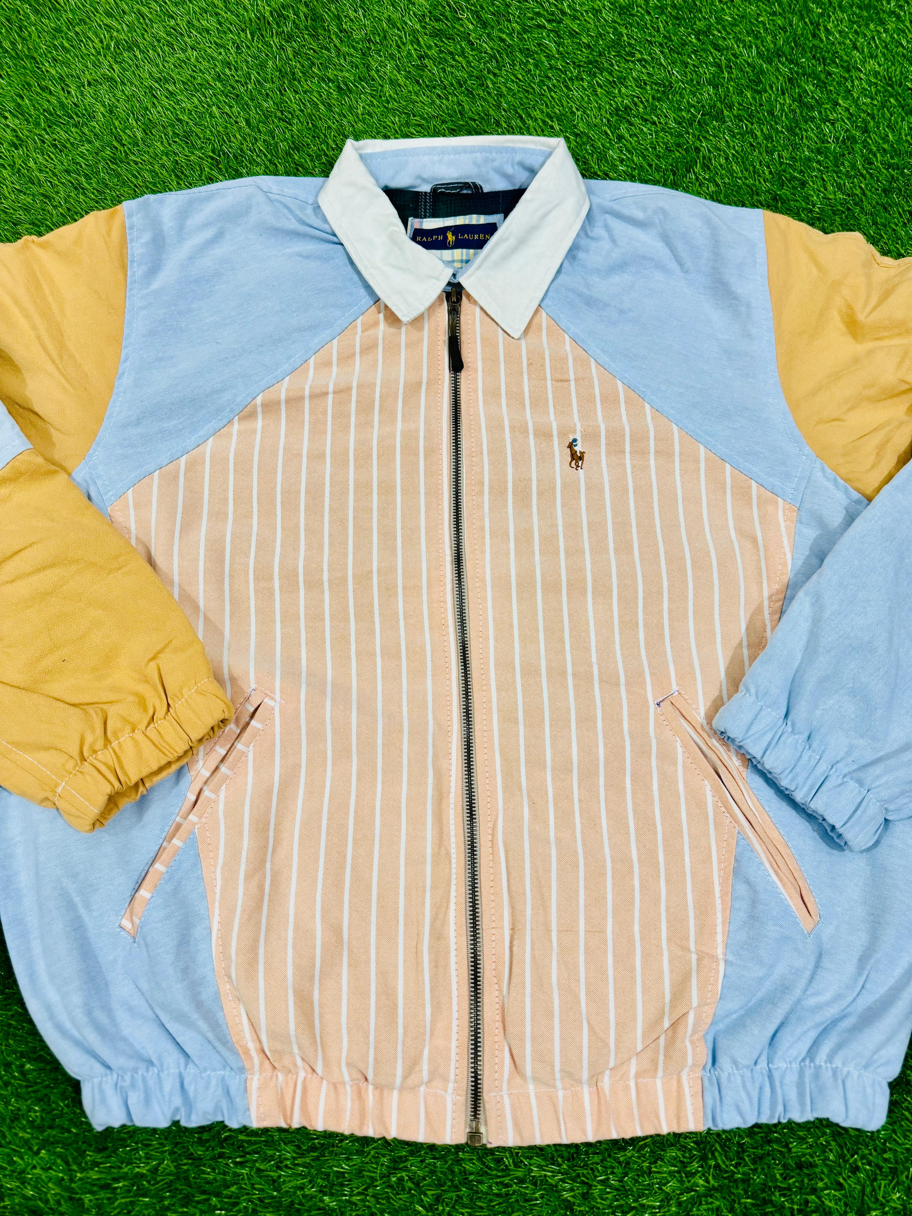 Upcycled polo RL Harrington jackets
