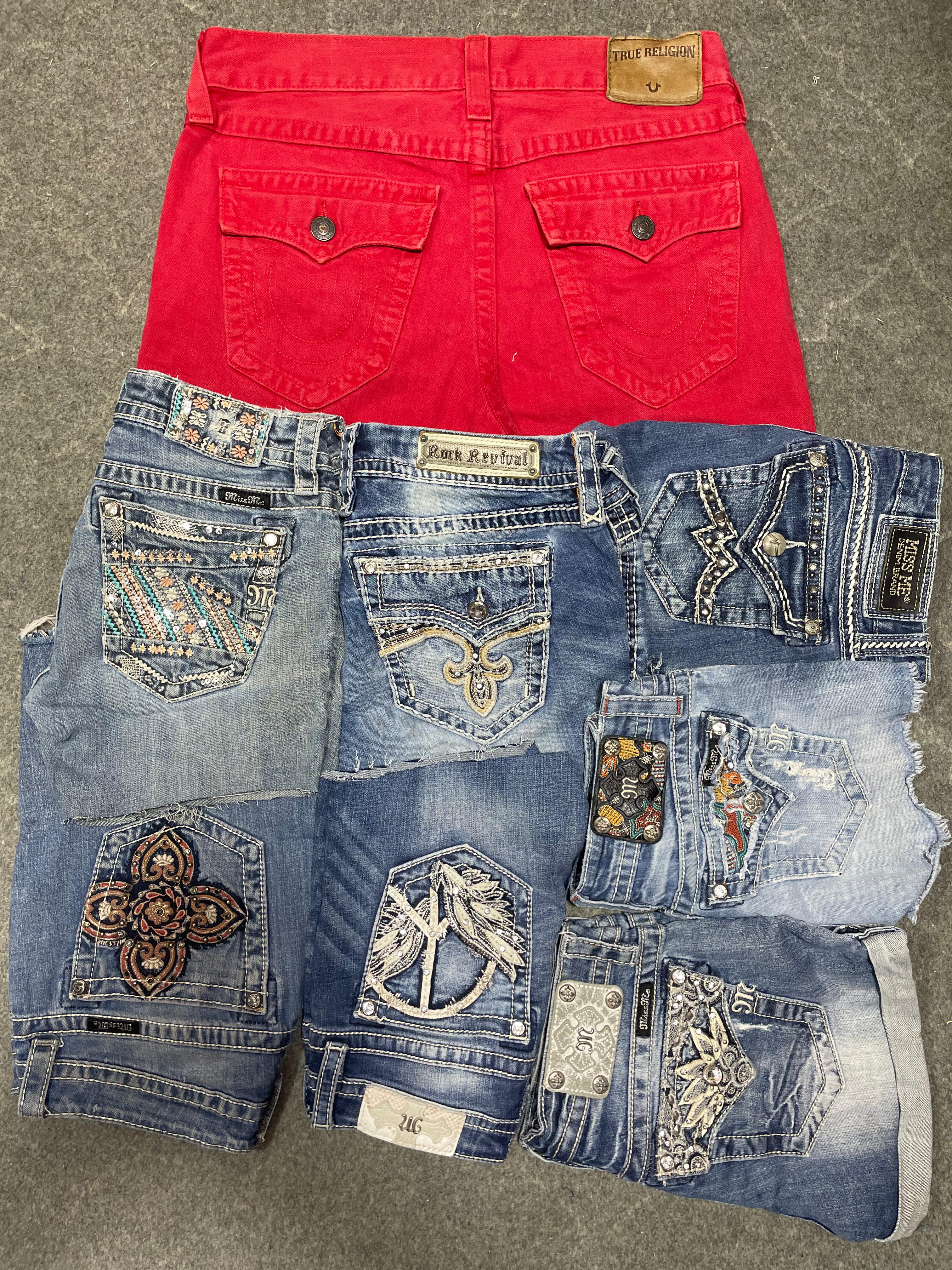 Miss me True Religion Rock Revival Shorts