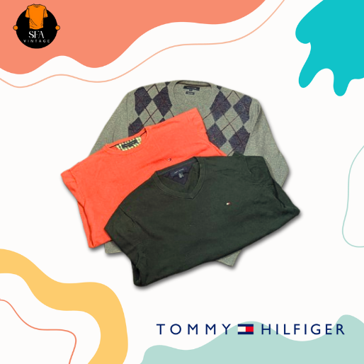 Tommy Hilfiger round-neck and V-neck sweaters