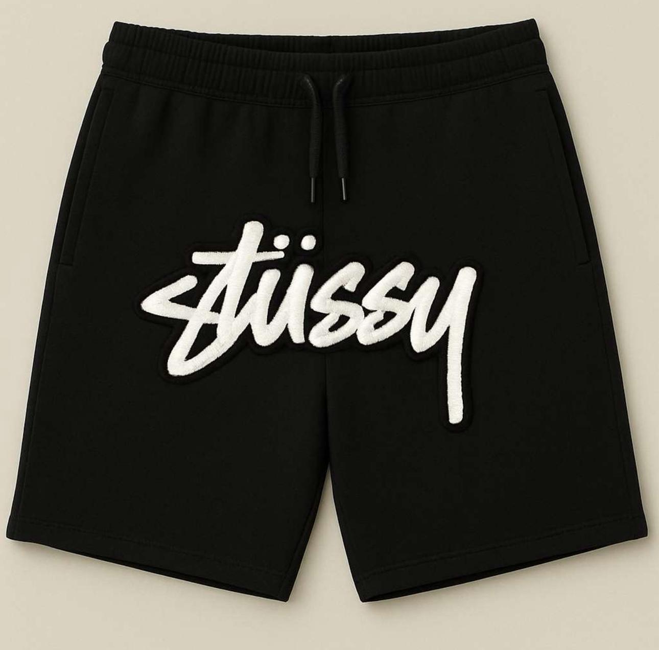 Stussy rework style fleece short