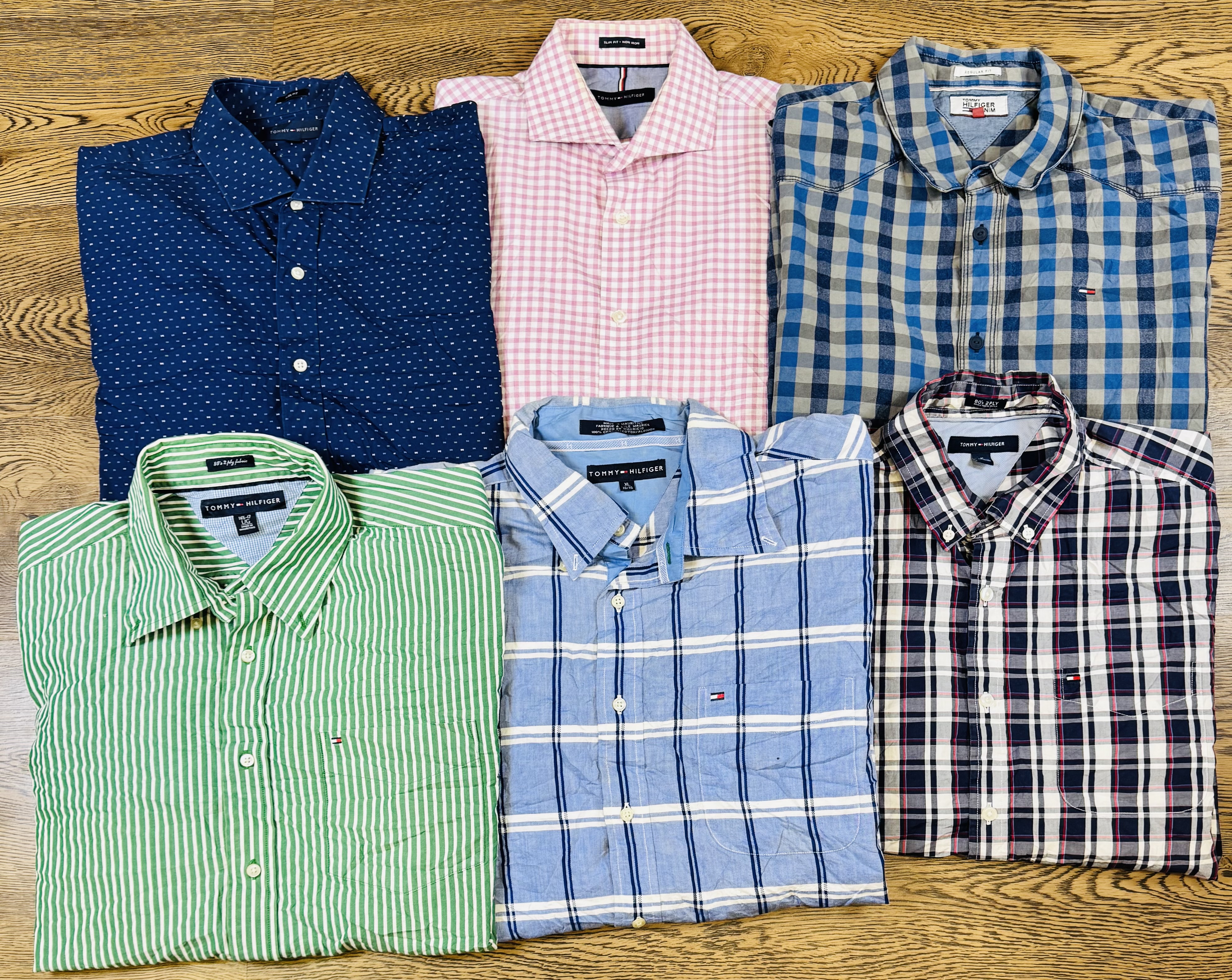 Tommy button up shirts