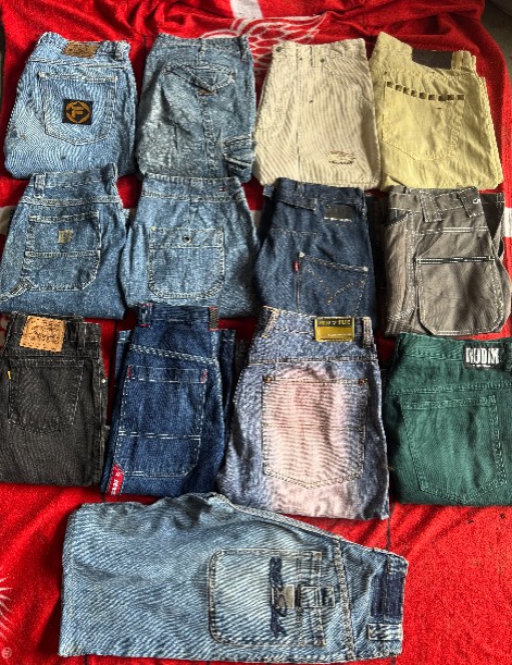 Denim hip hop jorts