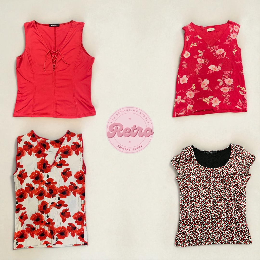 Y2k sleevles cherry crush tops