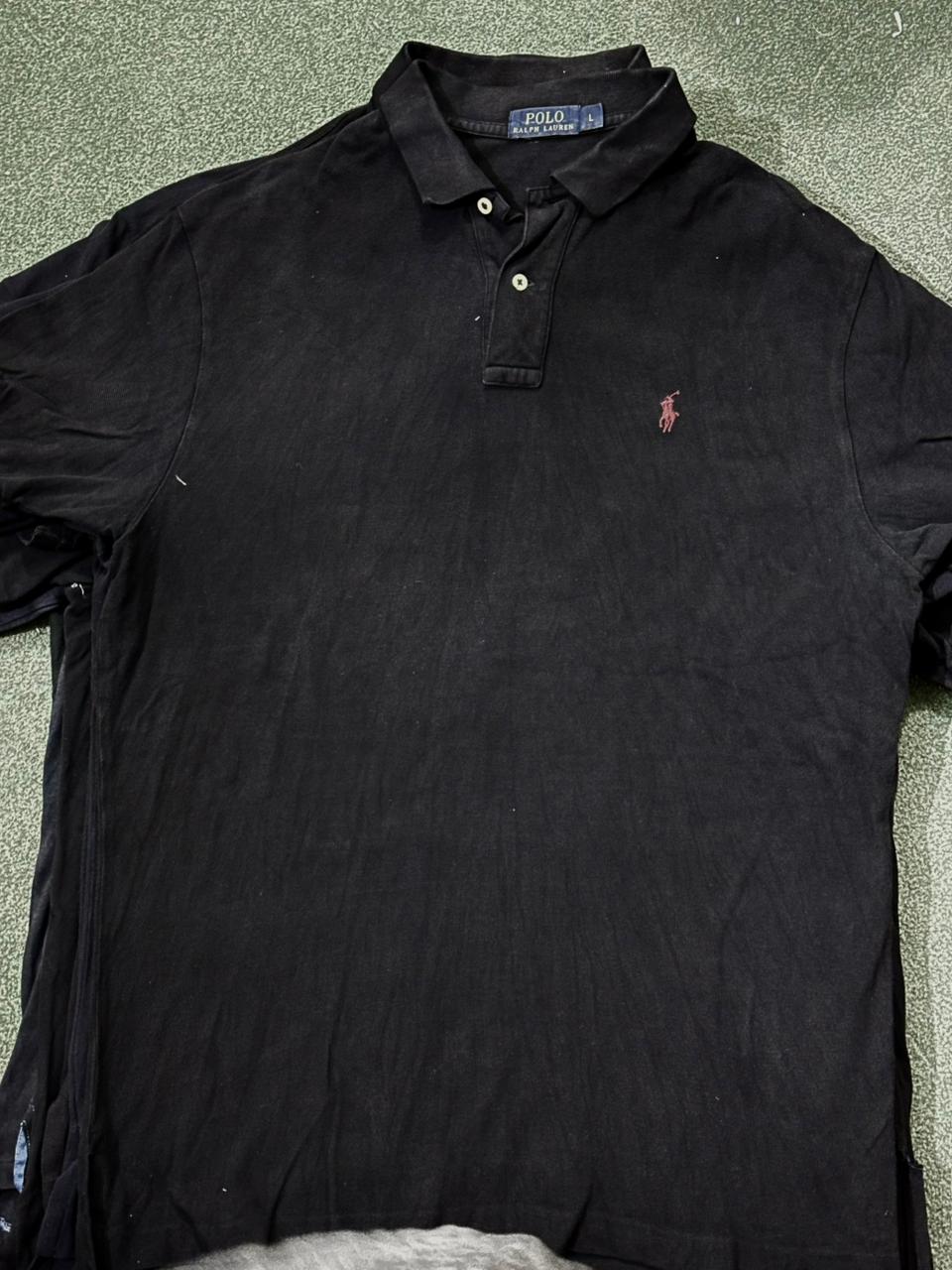 E011 Polo Negro Ralp Lauren Camisetas