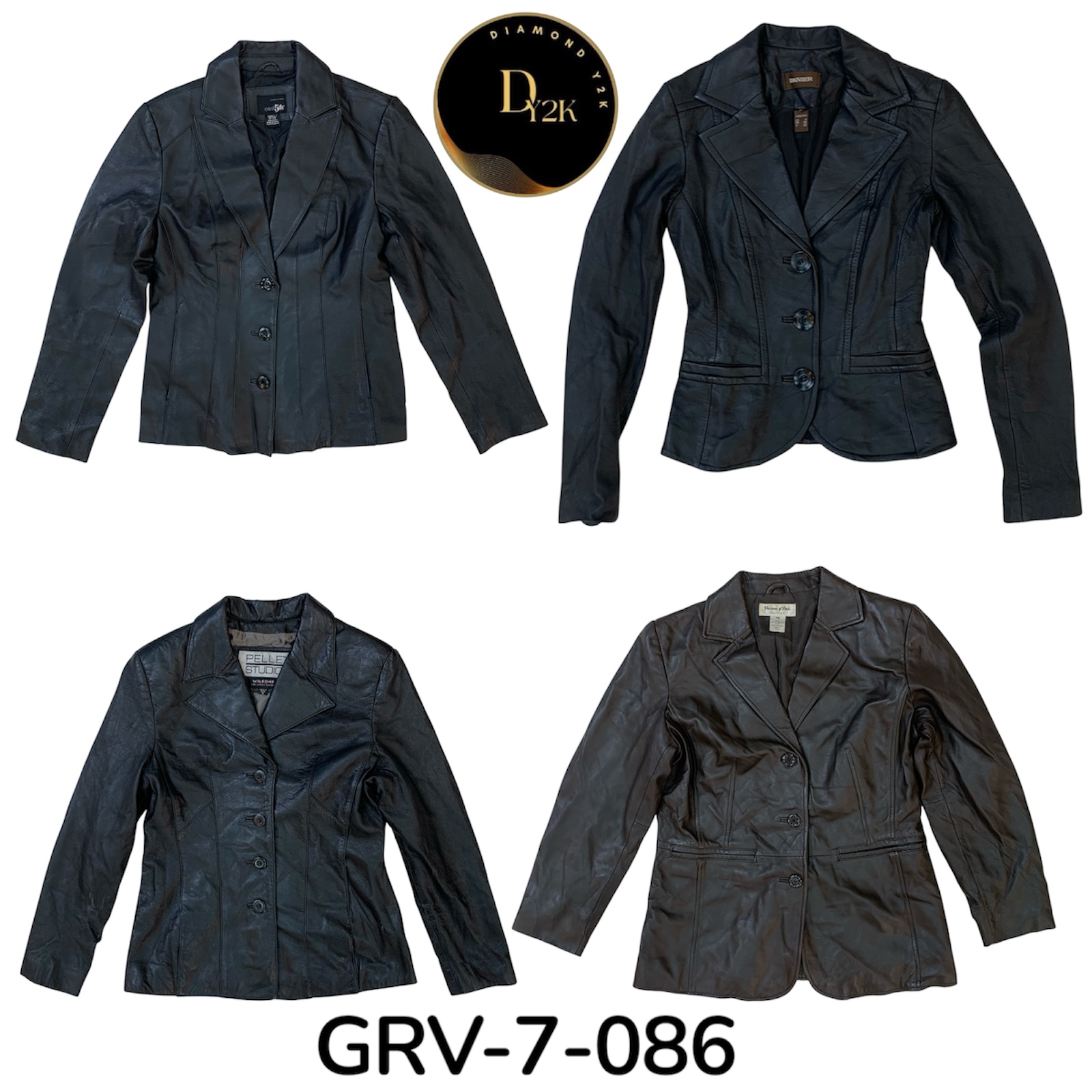 Veste en cuir à boutons Y2K - Essentiel emblématique du streetwear des années 2000 (GRV-7-086)