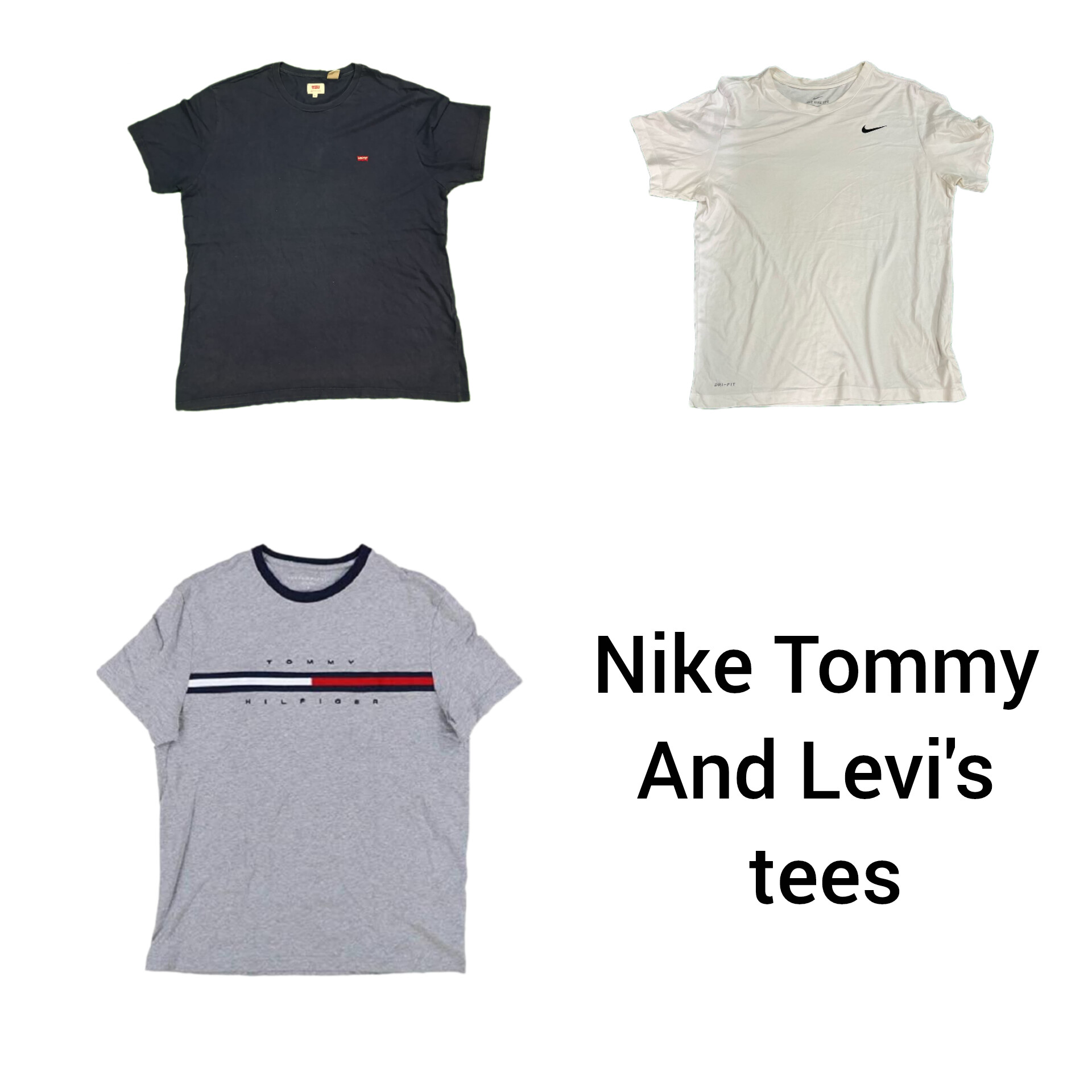 Nike, camisetas de Levi's y Tommy