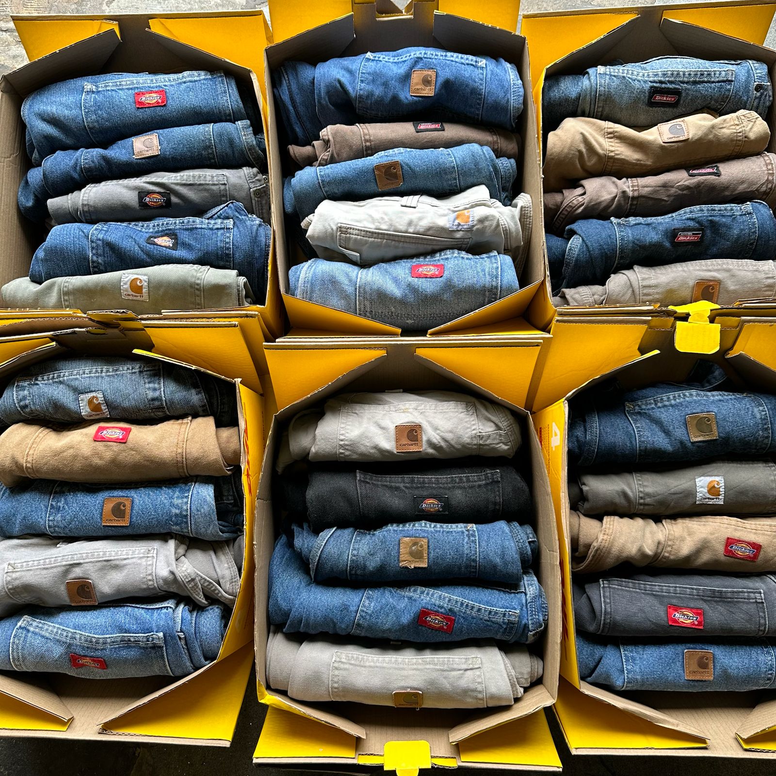 CARHARTT & DICKIES BAGGY TROUSERS 10 PCS