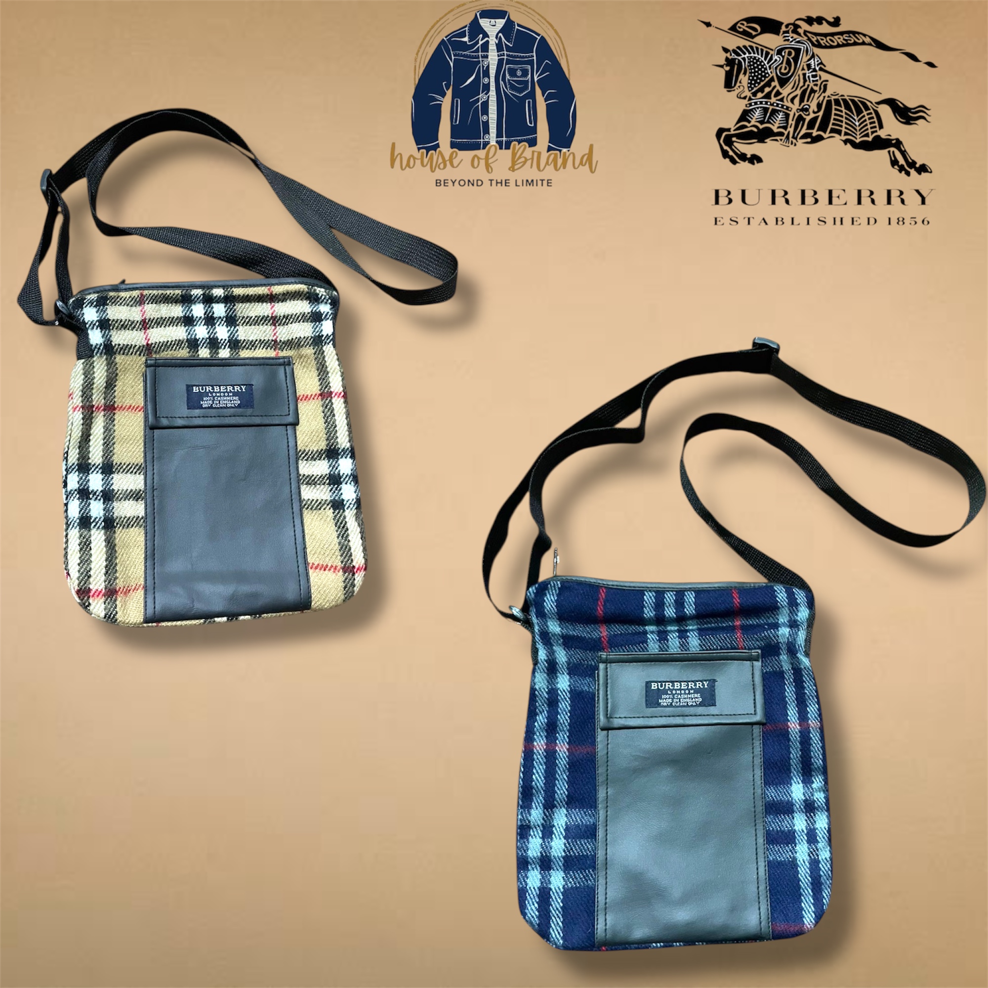 Bolsas tote burberry recicladas.