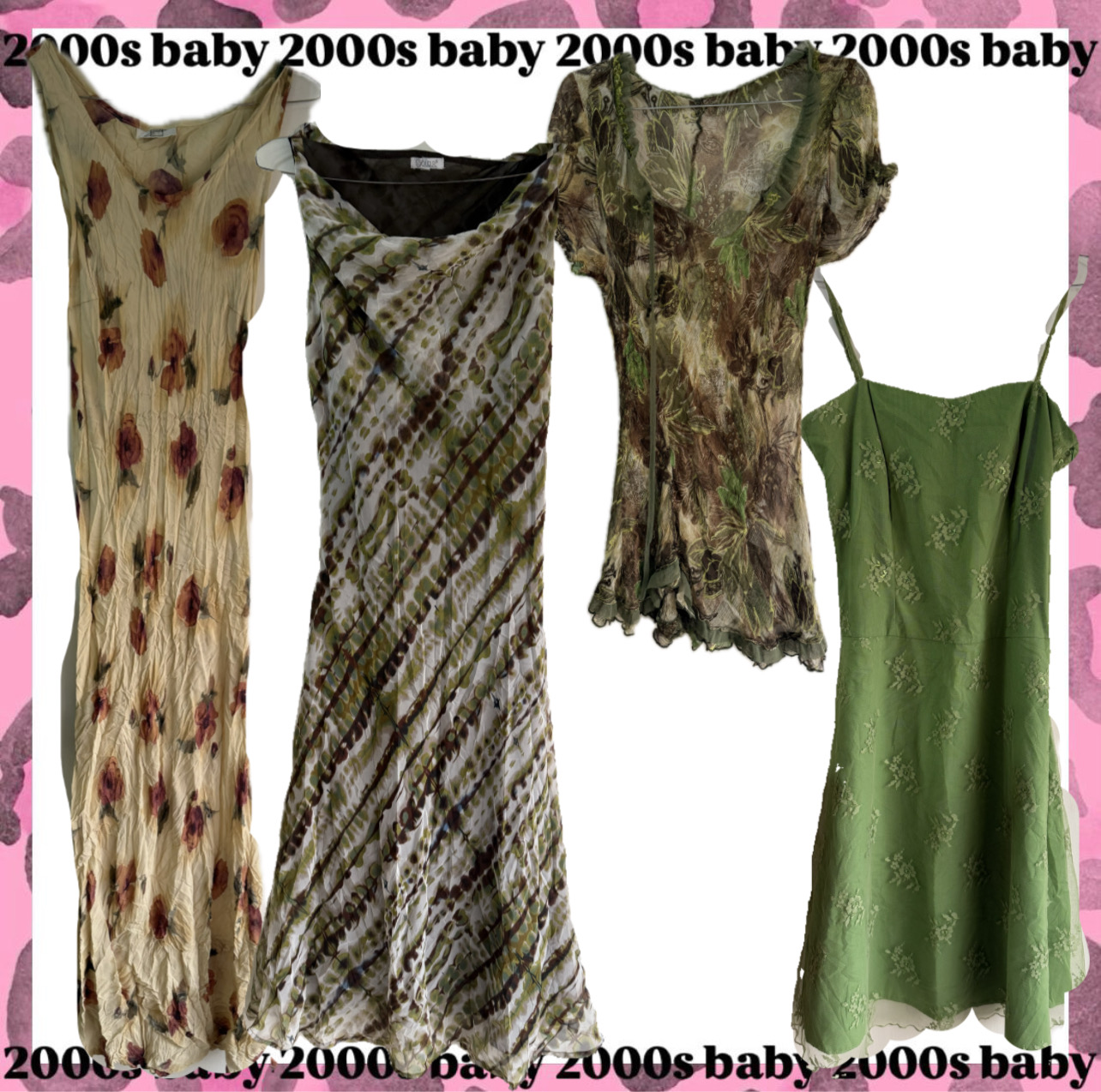 Nuances de vert : robes Y2K -062