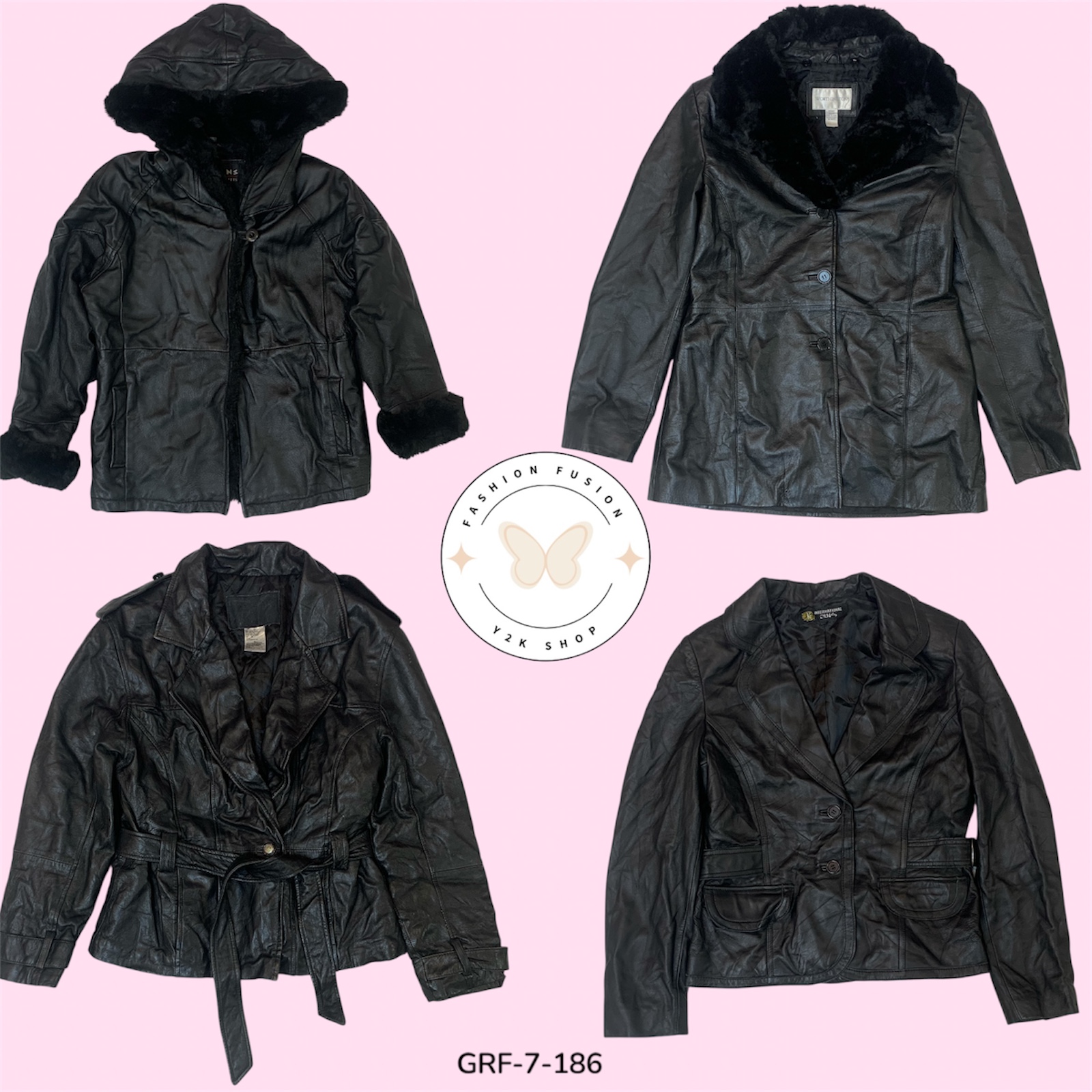 Chaqueta de cuero PU con cremallera Mix – Prenda exterior llamativa para cada temporada (GRF-7-186)