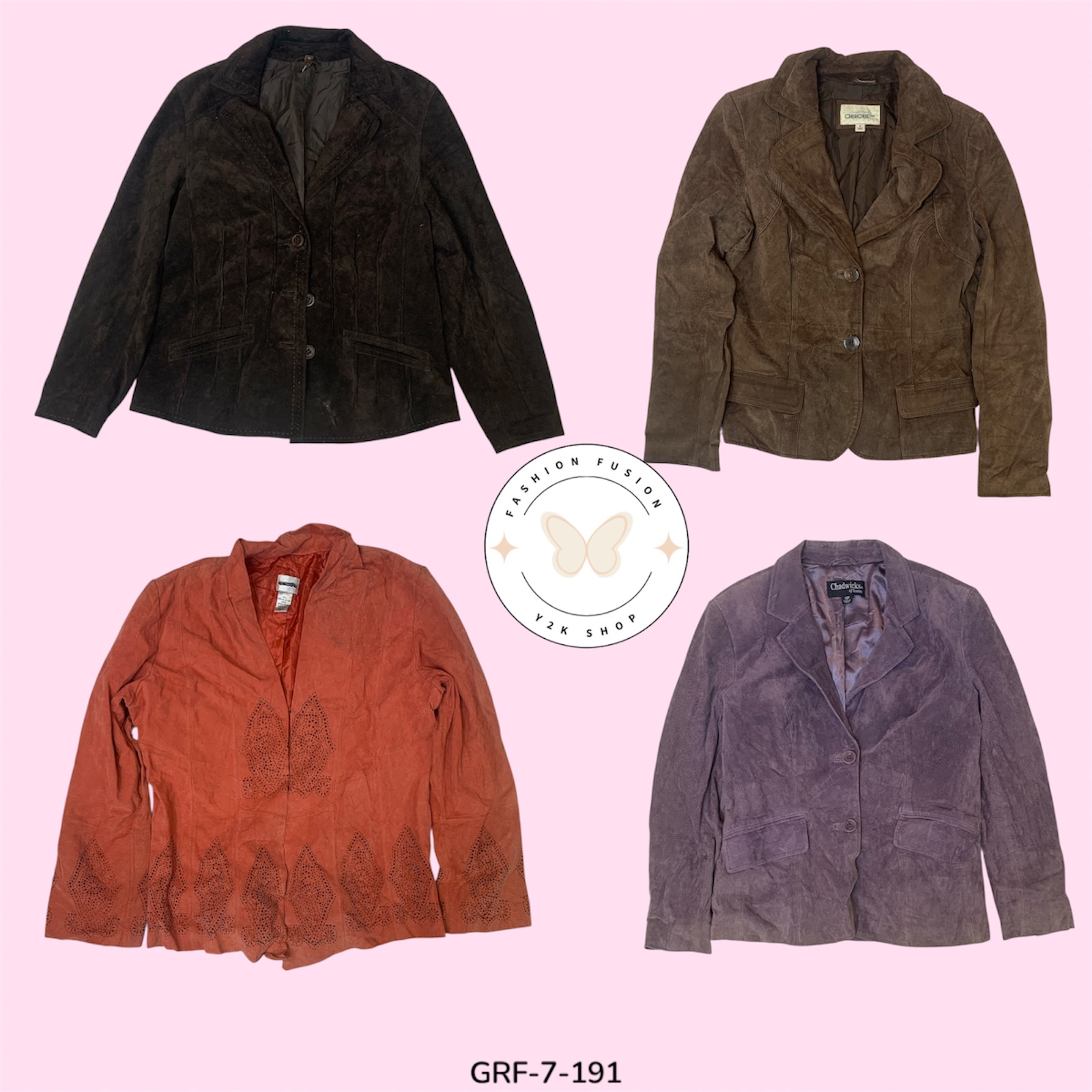 Chaqueta de Botón de Lado Mixto Statement – Abrigo de Moda (GRF-7-191)