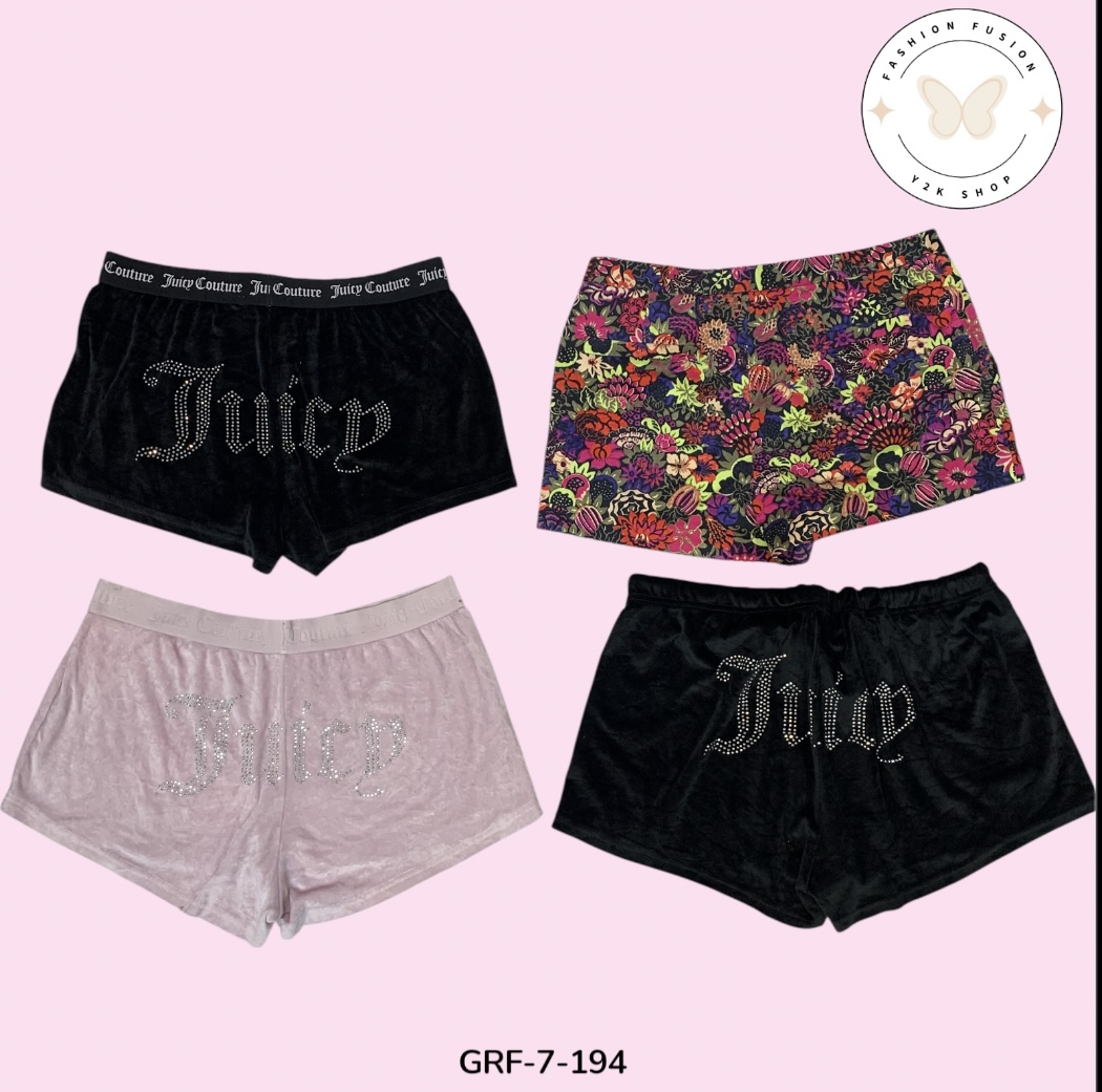 Shorts Logo Juicy Couture – Ajustement Luxe Au Quotidien (GRF-7-194)